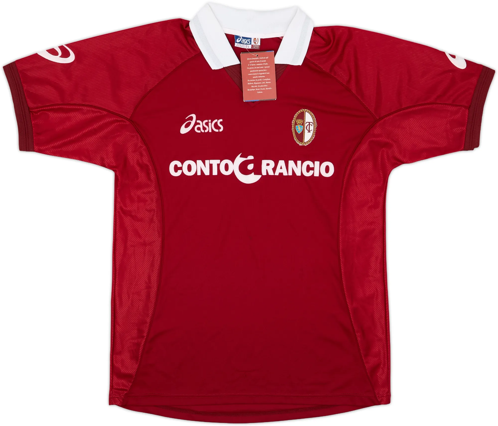 Asics Torino Mens SS Home Shirt 2001/02