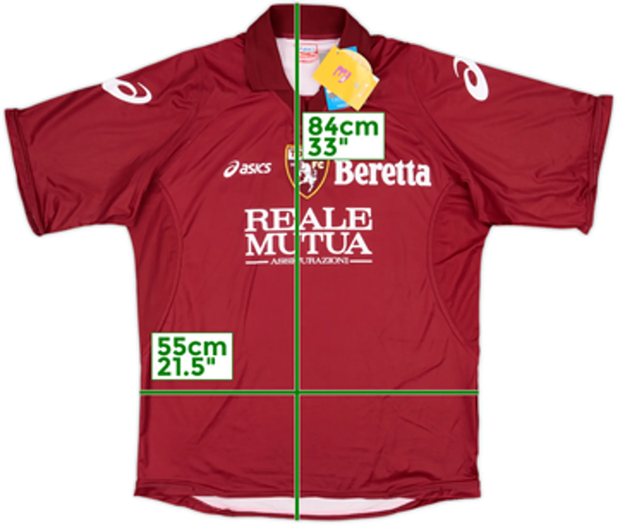 Asics Torino Mens SS Home Shirt 2007/08