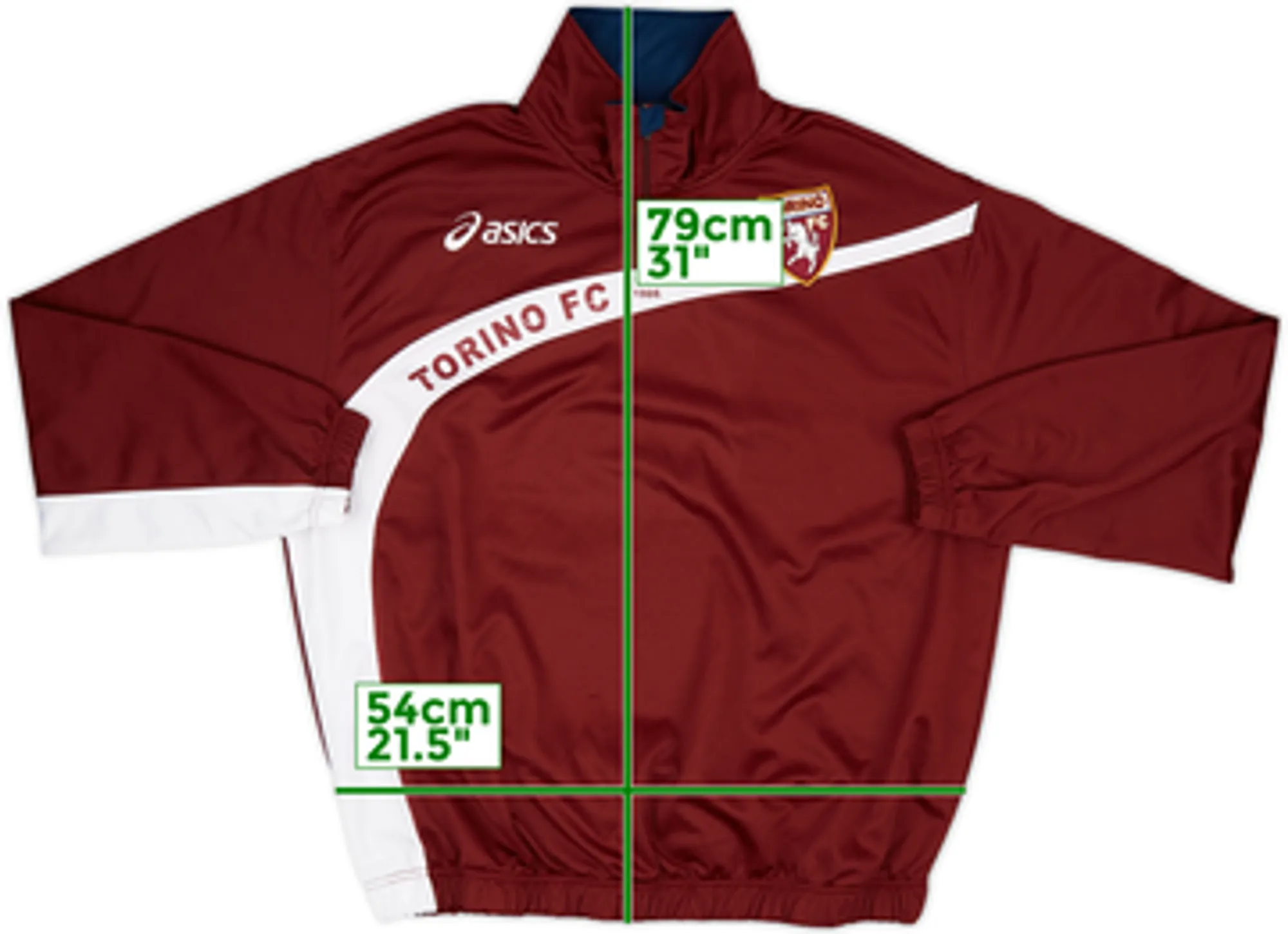 2005-06 Torino Asics 1/4 Zip Drill Top - 6/10 - (L)