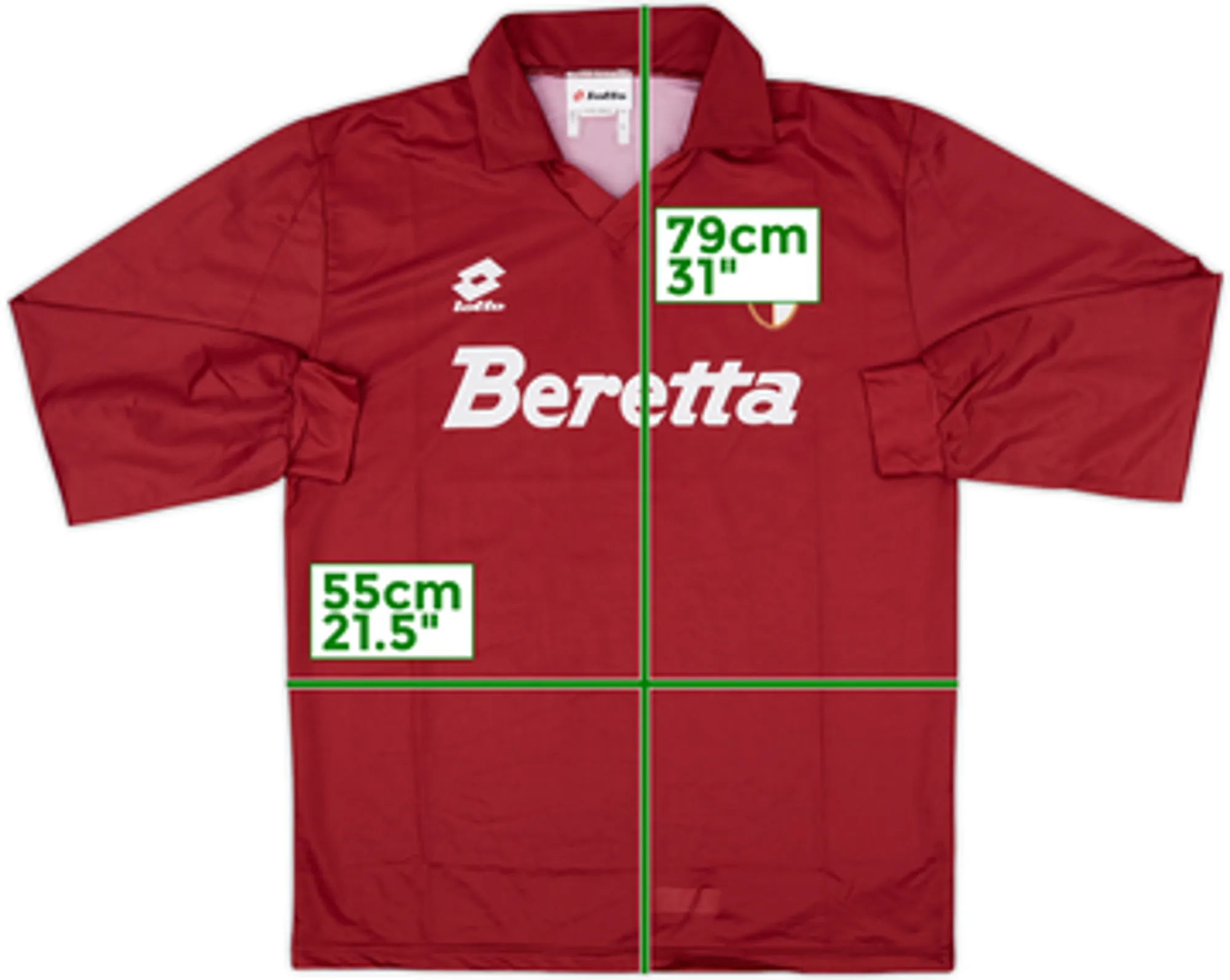 Lotto Torino Mens LS Home Shirt 1993/94
