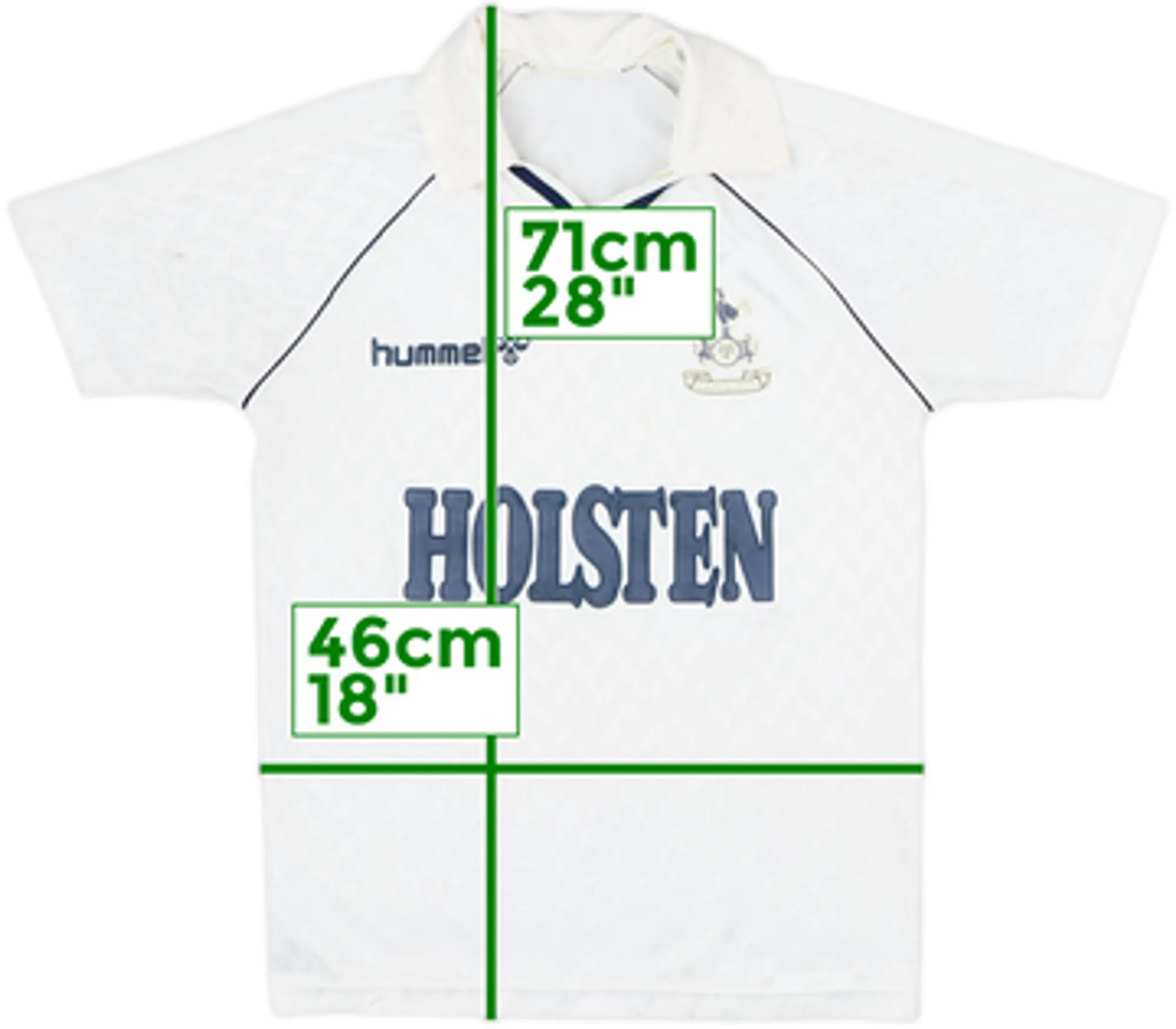 Hummel Tottenham Hotspur Mens SS Home Shirt 1987/89