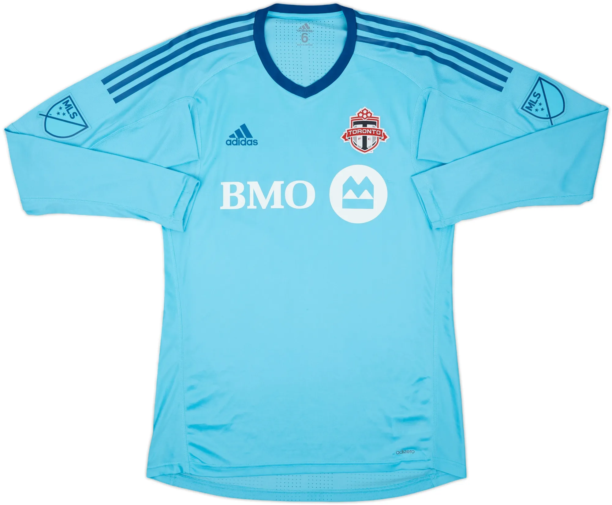 adidas Toronto FC Mens LS Goalkeeper Player Issue Home Shirt 2016