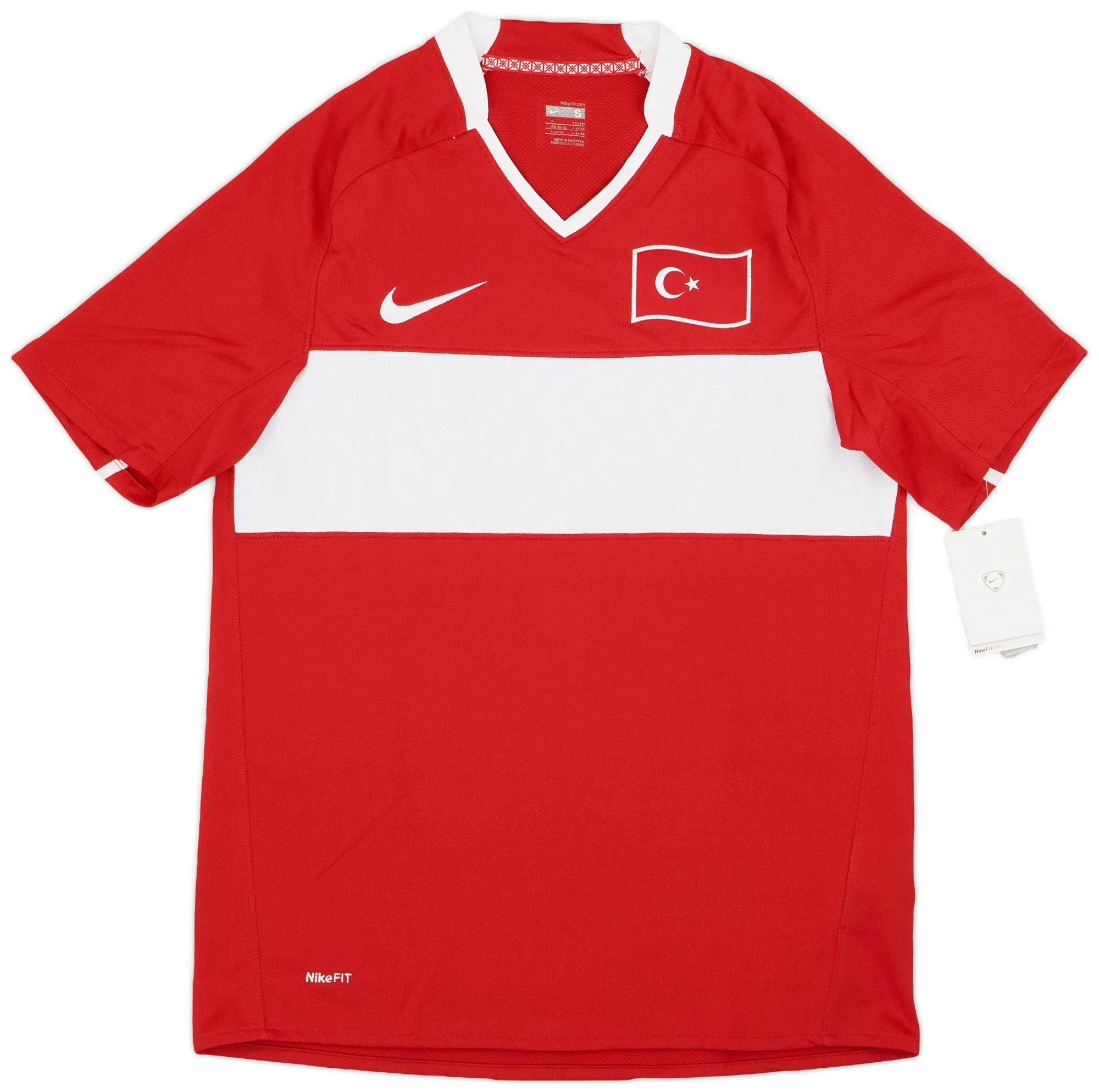 Nike Turkey Mens SS Home Shirt 2008 | TURH08212299used | FOOTY.COM