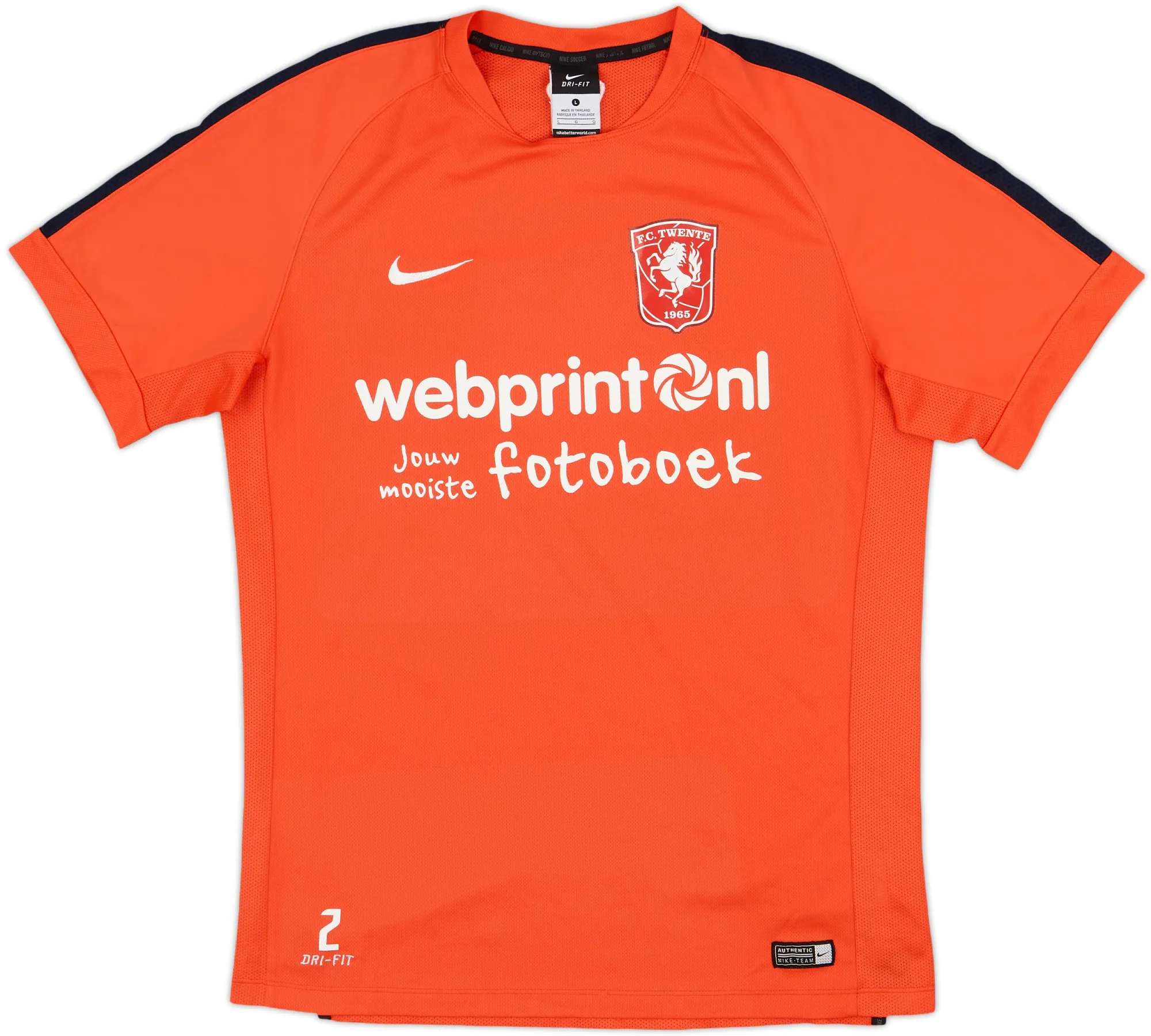 Nike FC Twente Mens SS Player Issue Home Shirt 2015/16
