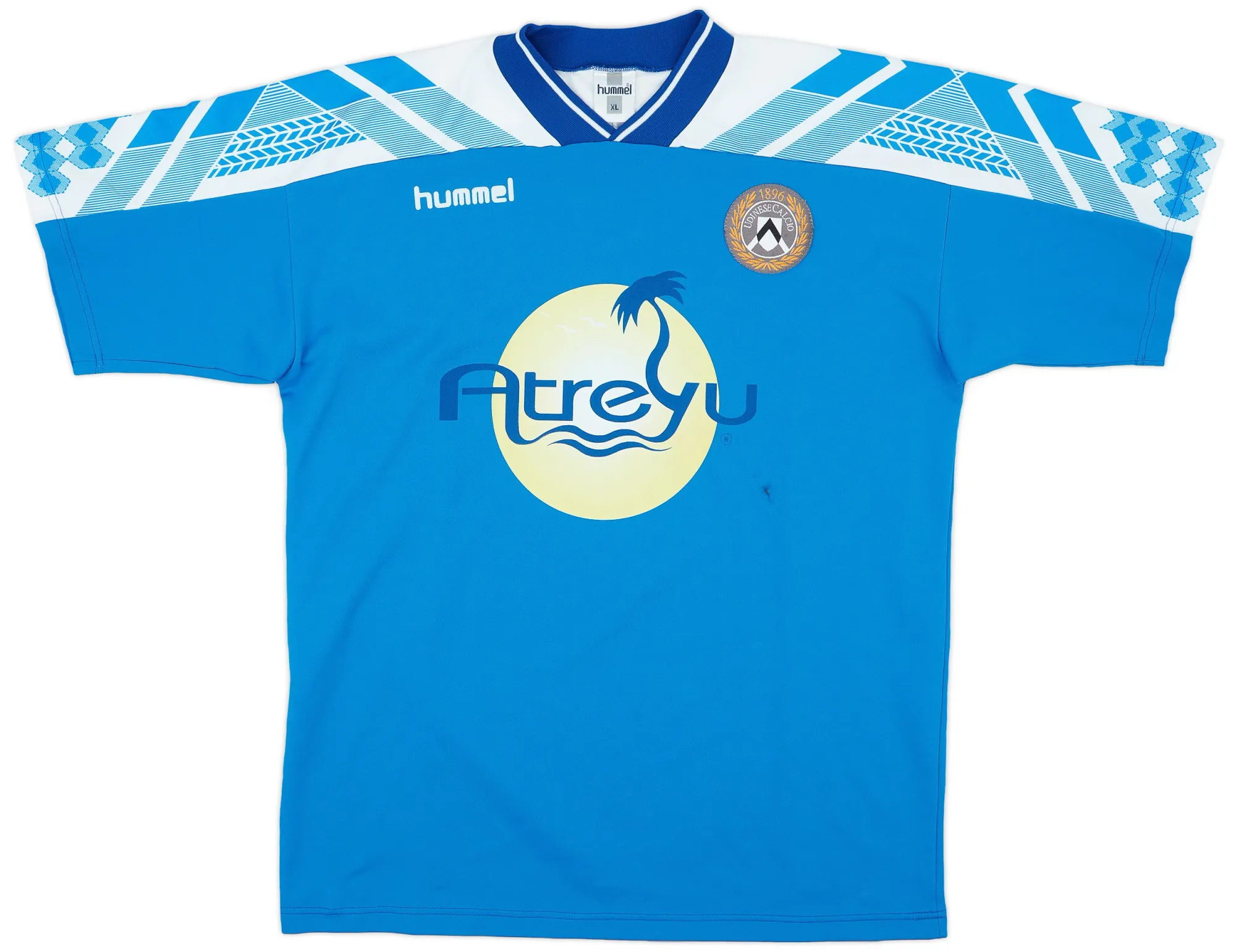 Hummel Udinese Mens SS Home Shirt 1997/98