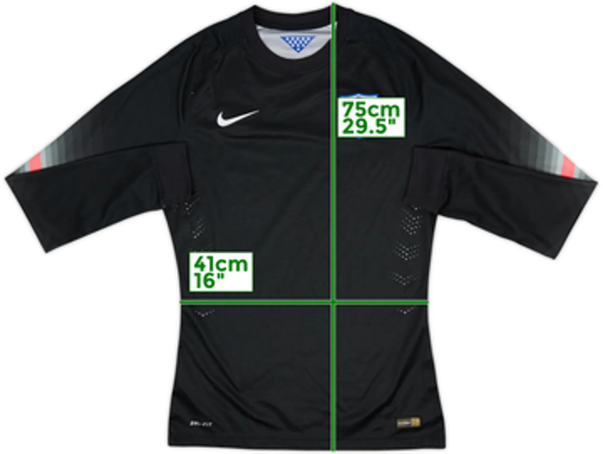 Nike USA Mens LS Goalkeeper Player Issue Home Shirt 2014