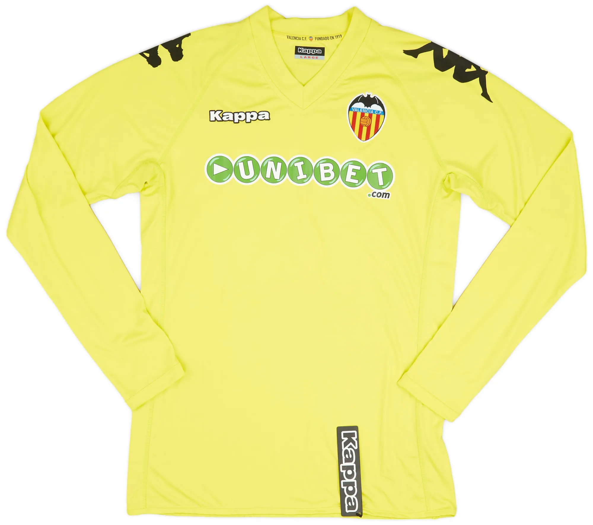 Kappa Valencia Mens LS Goalkeeper Home Shirt 2010/11