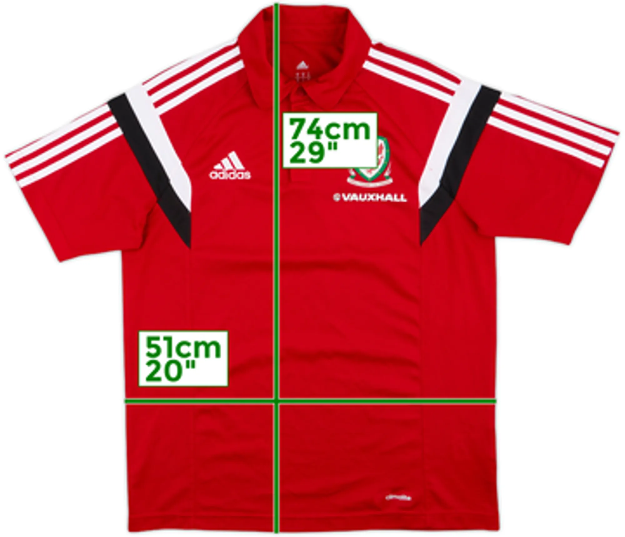 adidas Wales Mens SS Home Shirt 2013