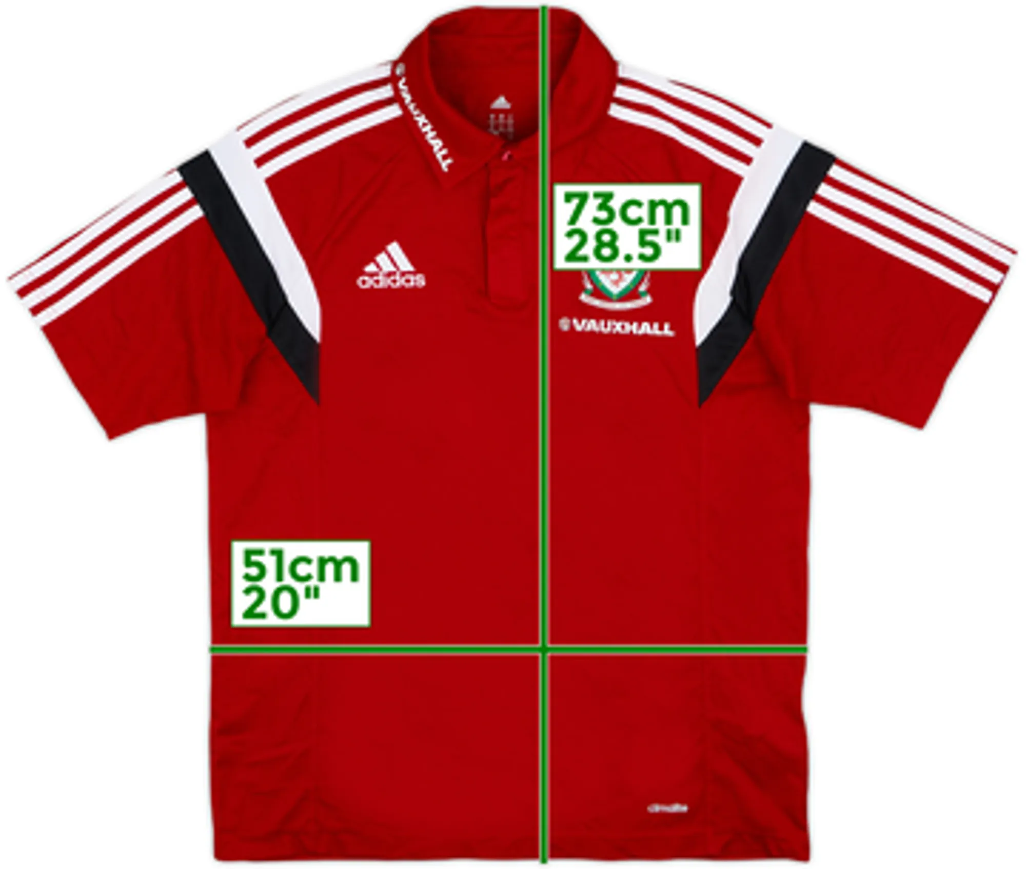 adidas Wales Mens SS Home Shirt 2013