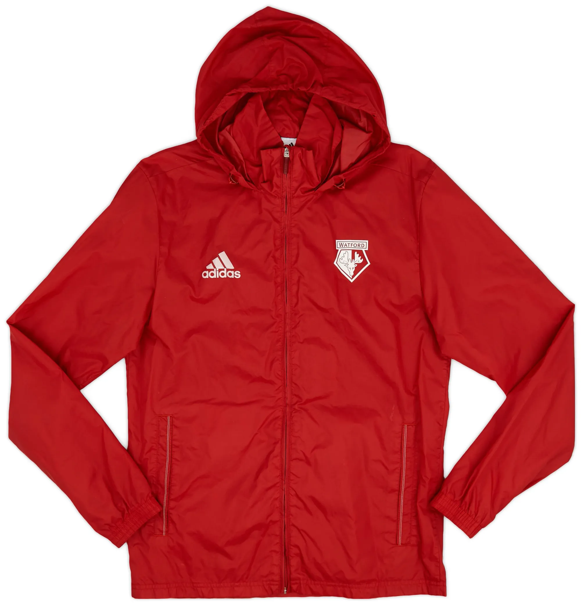 2017-18 Watford adidas Rain Jacket - 9/10 - (XS)