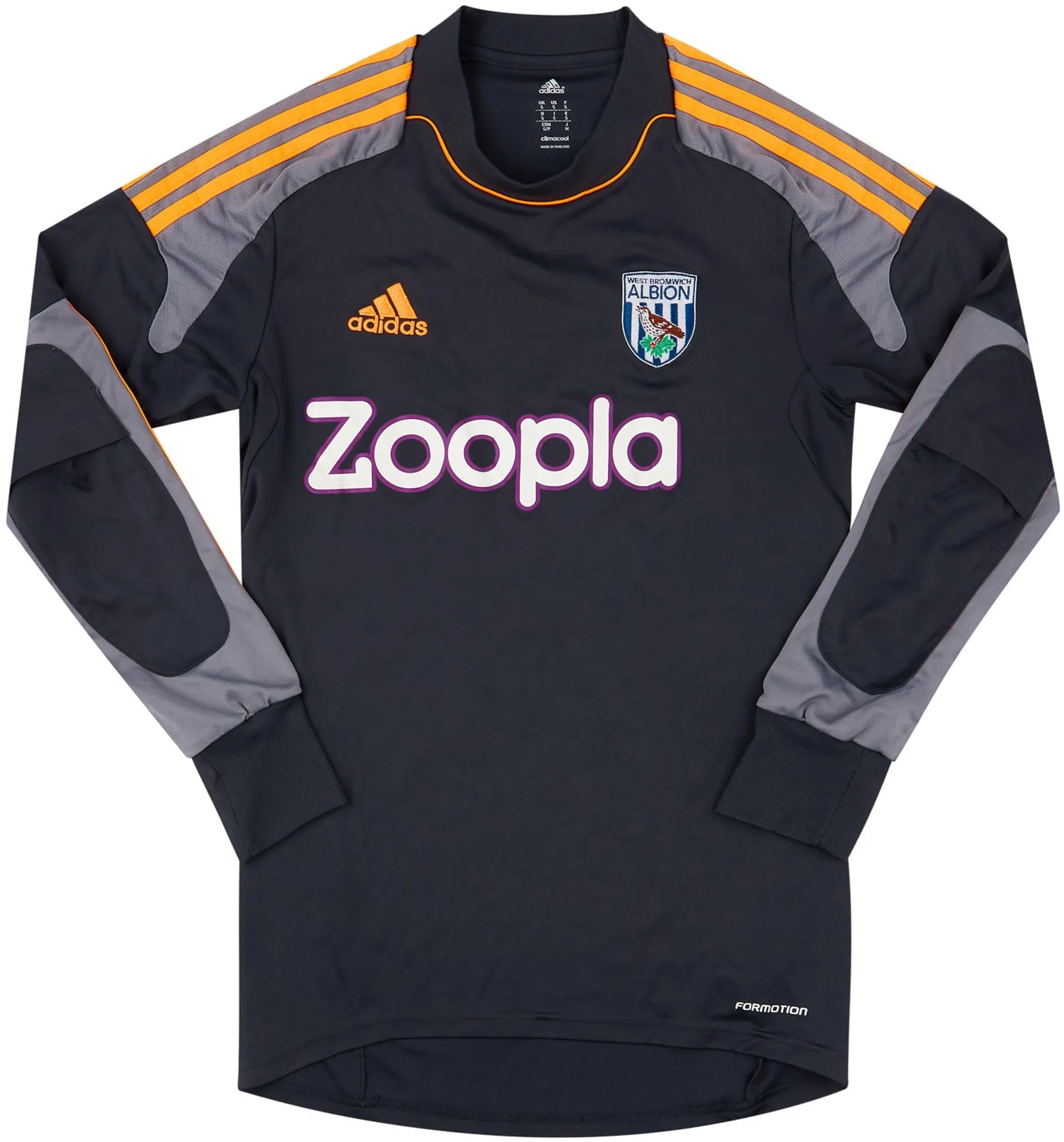 adidas West Bromwich Albion Mens LS Goalkeeper Home Shirt 2013/14