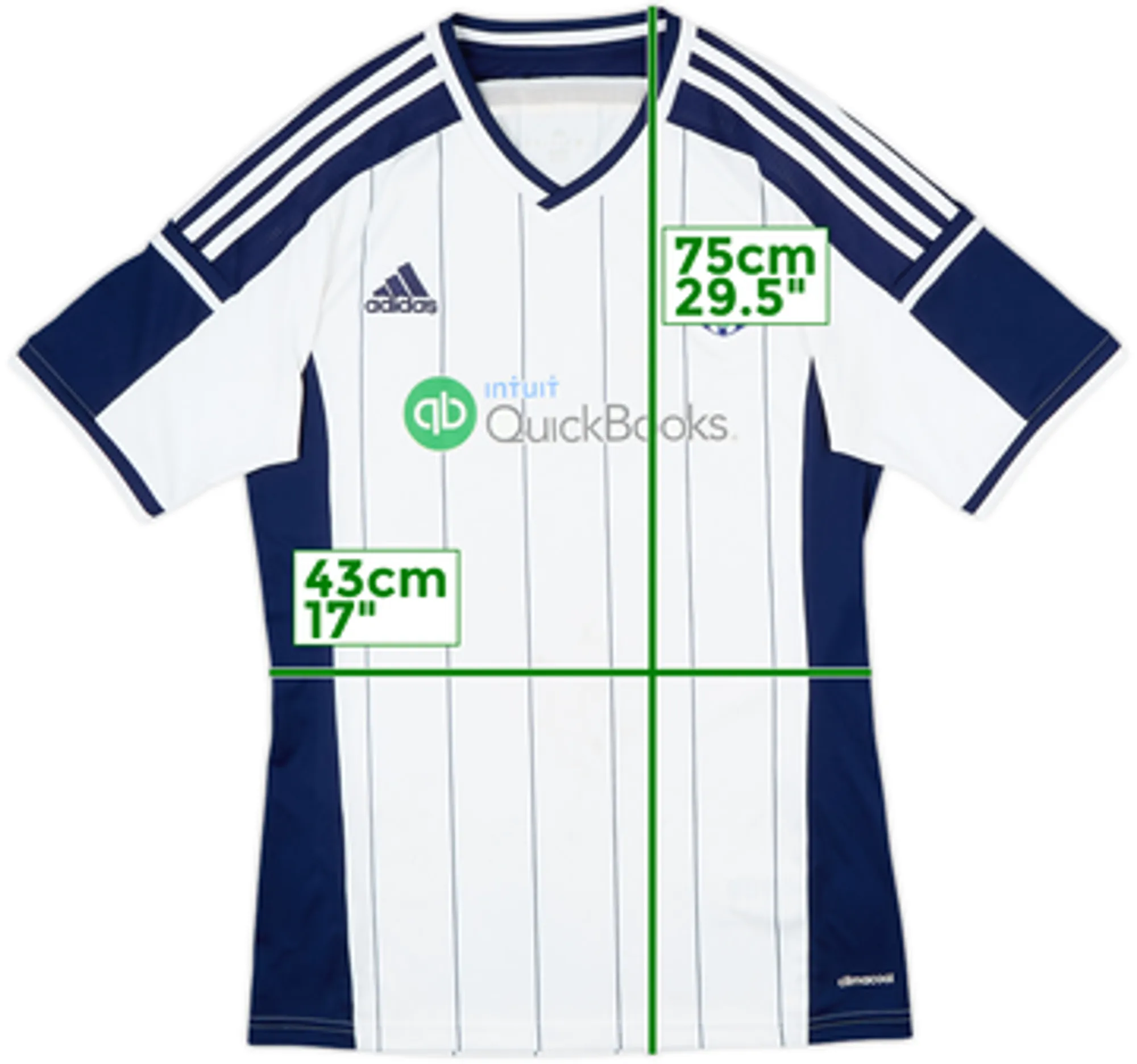 adidas West Bromwich Albion Mens SS Home Shirt 2014/15