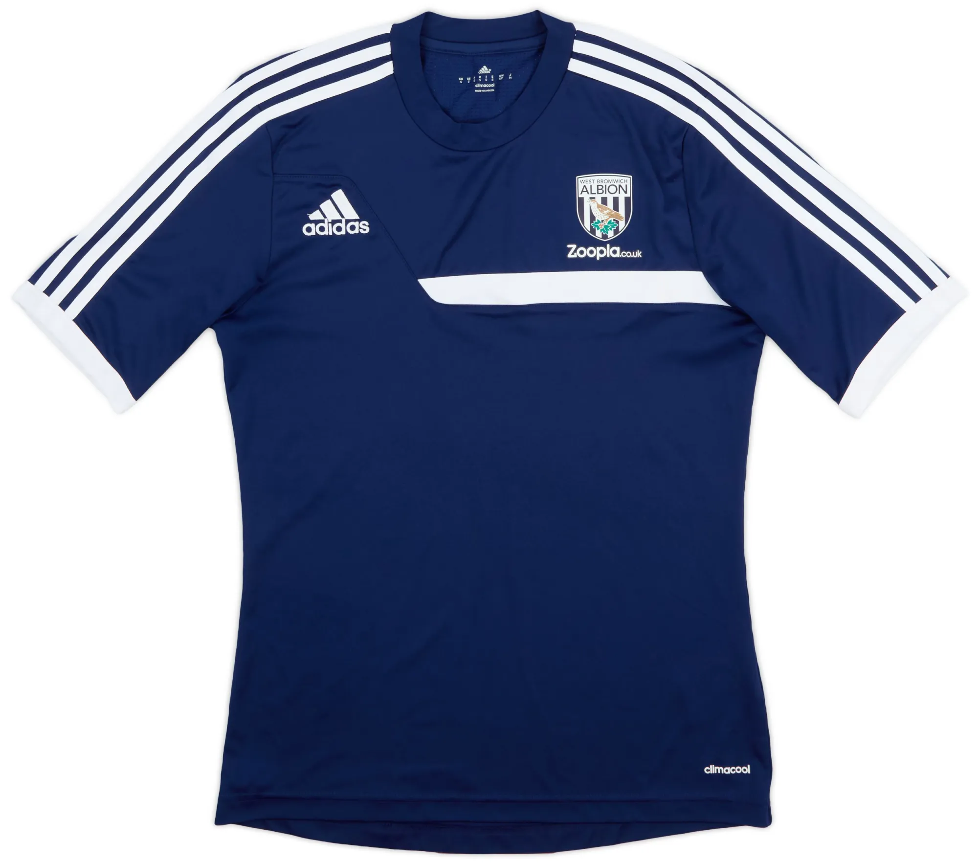 adidas West Bromwich Albion Mens SS Home Shirt 2013/14