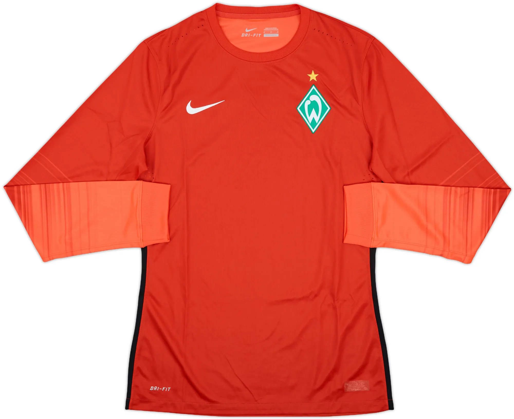 Nike Werder Bremen Mens LS Goalkeeper Player Issue Home Shirt 2015/16