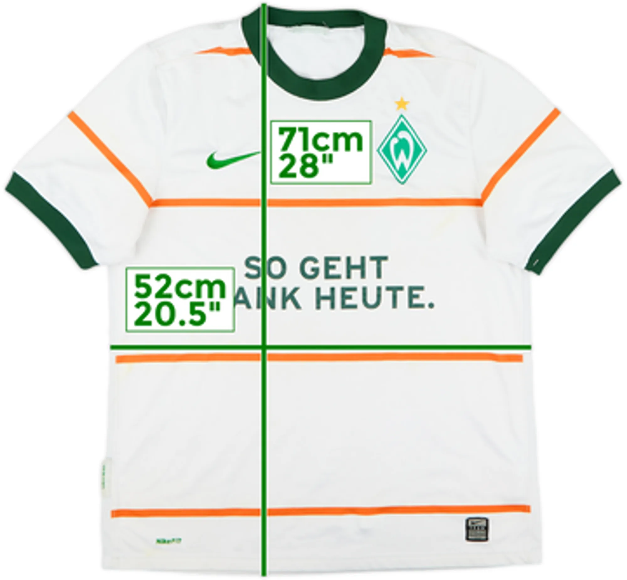 Nike Werder Bremen Mens SS Away Shirt 2009/10