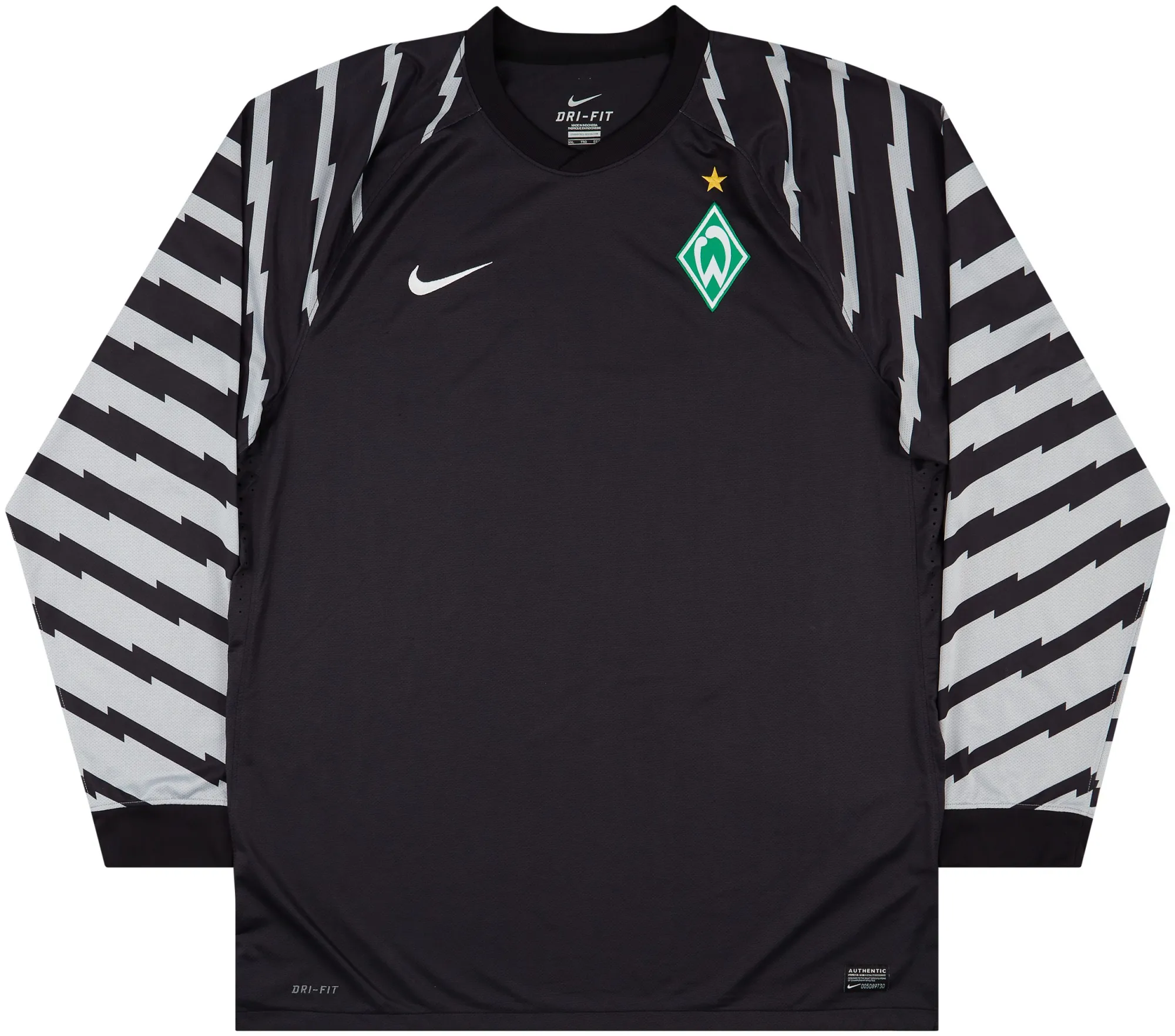 Nike Werder Bremen Mens LS Goalkeeper Player Issue Home Shirt 2010/11