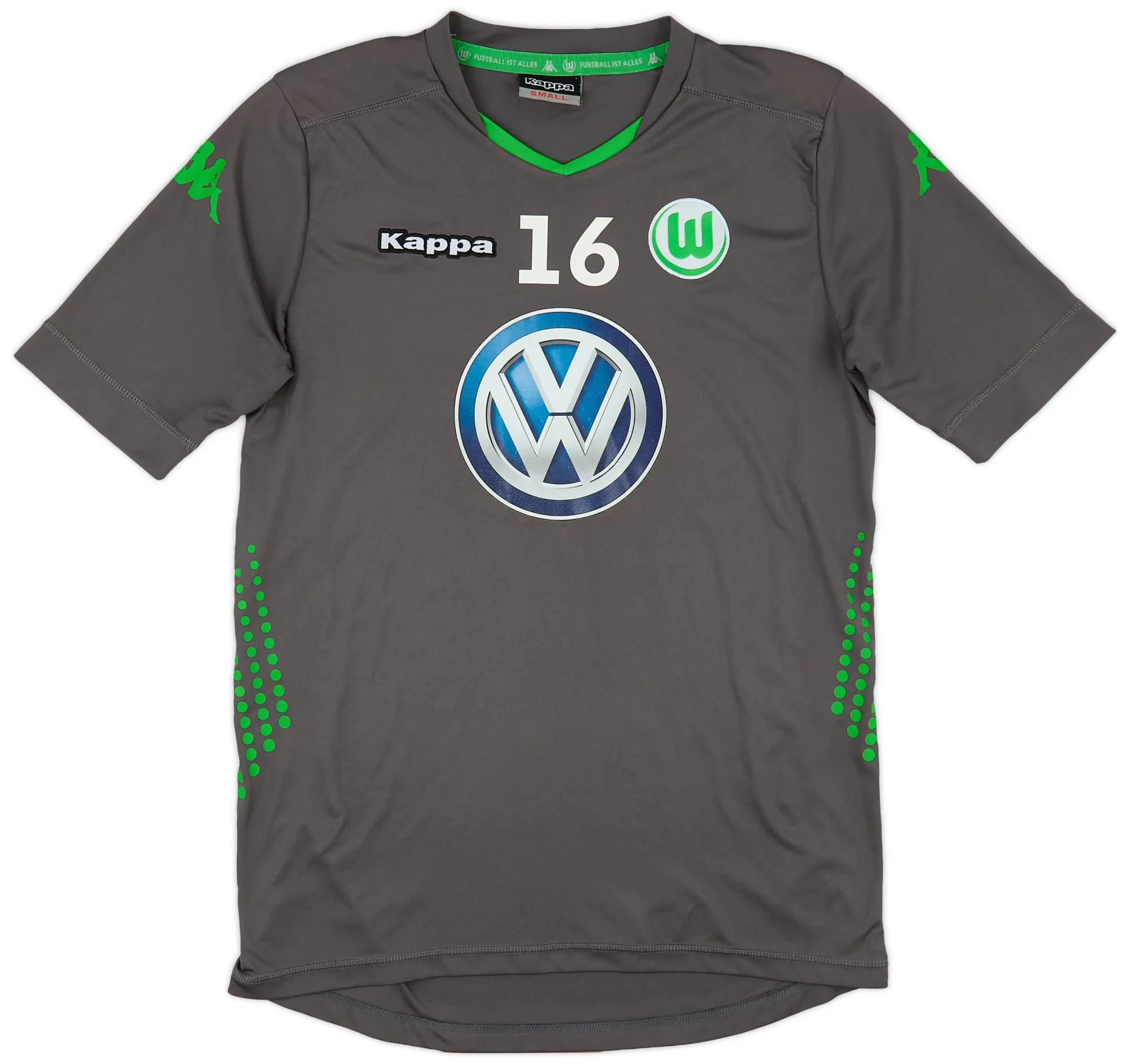 Kappa Wolfsburg Mens SS Player Issue Away Shirt 2014/15