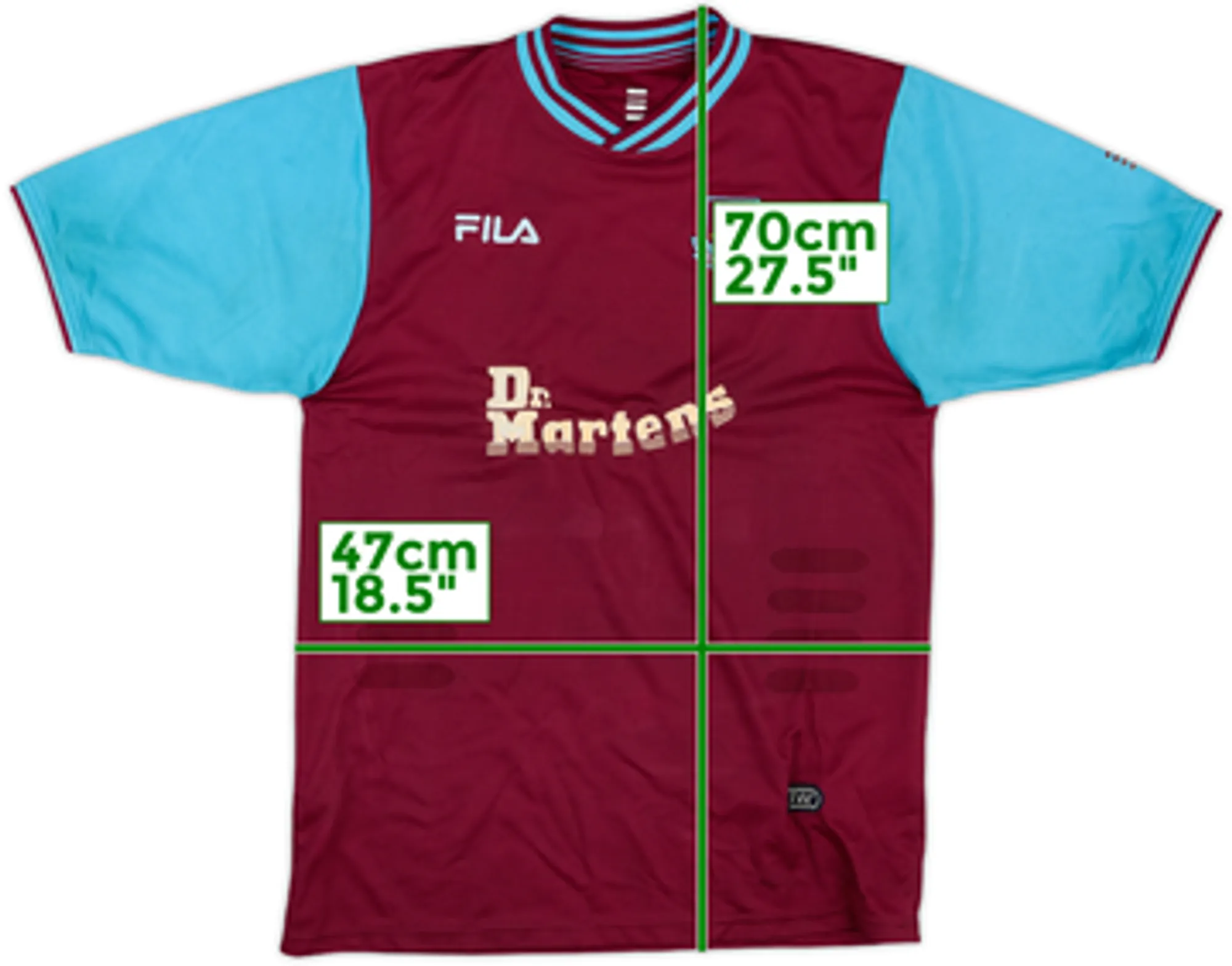 Fila West Ham United Boys SS Home Shirt 2001/03