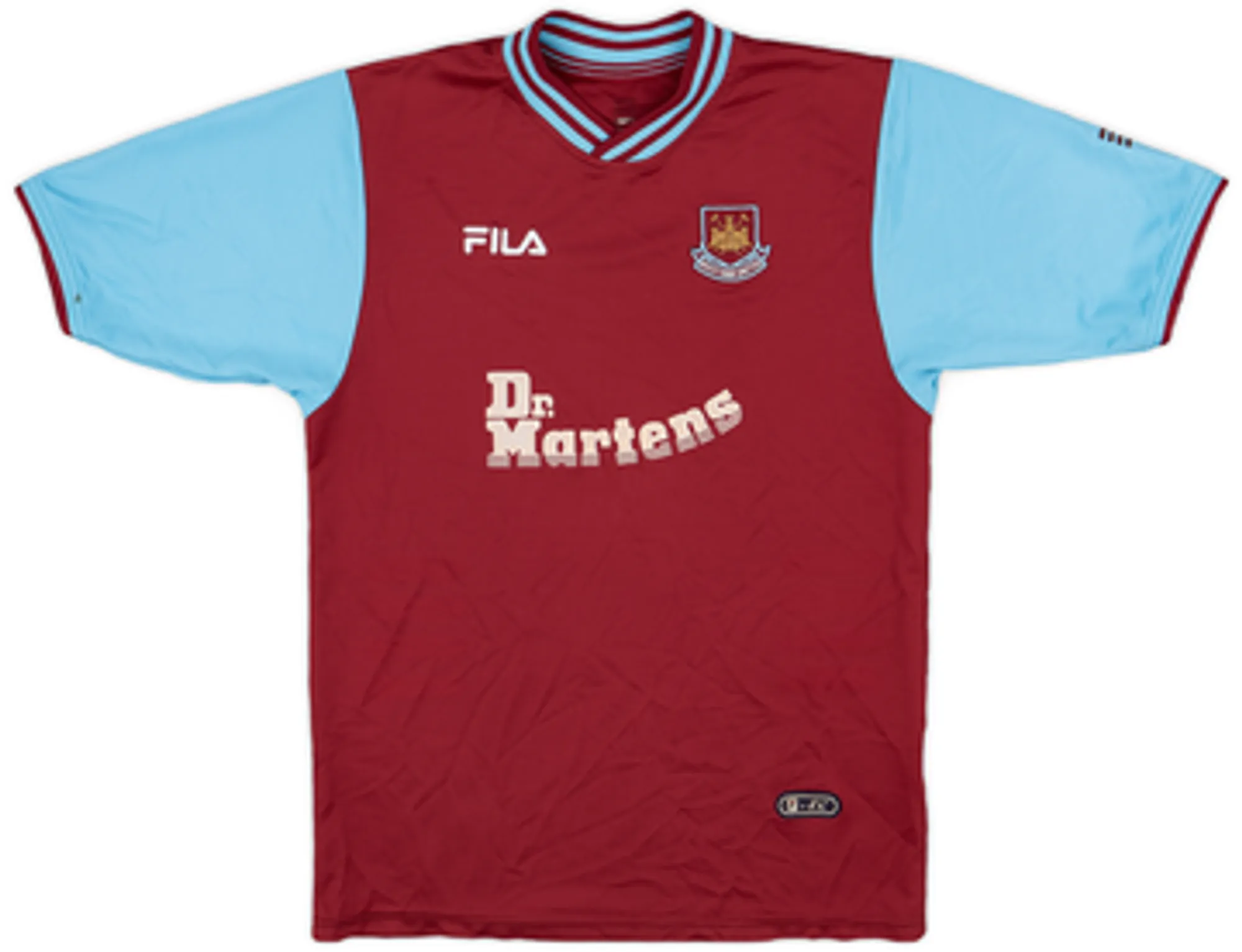 Fila West Ham United Boys SS Home Shirt 2001/03