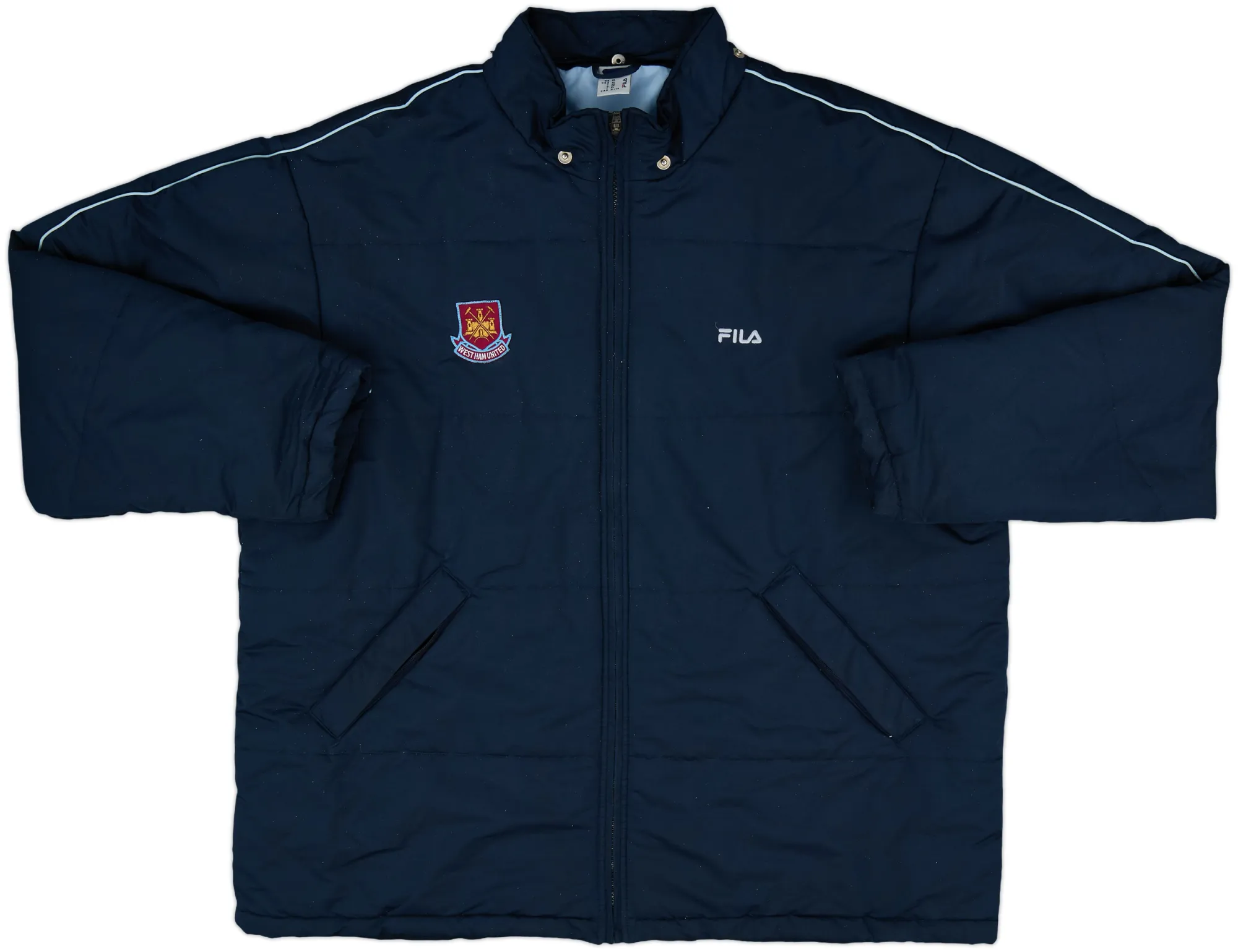 2000-03 West Ham Fila Padded Bench Coat - 8/10 - (XL)