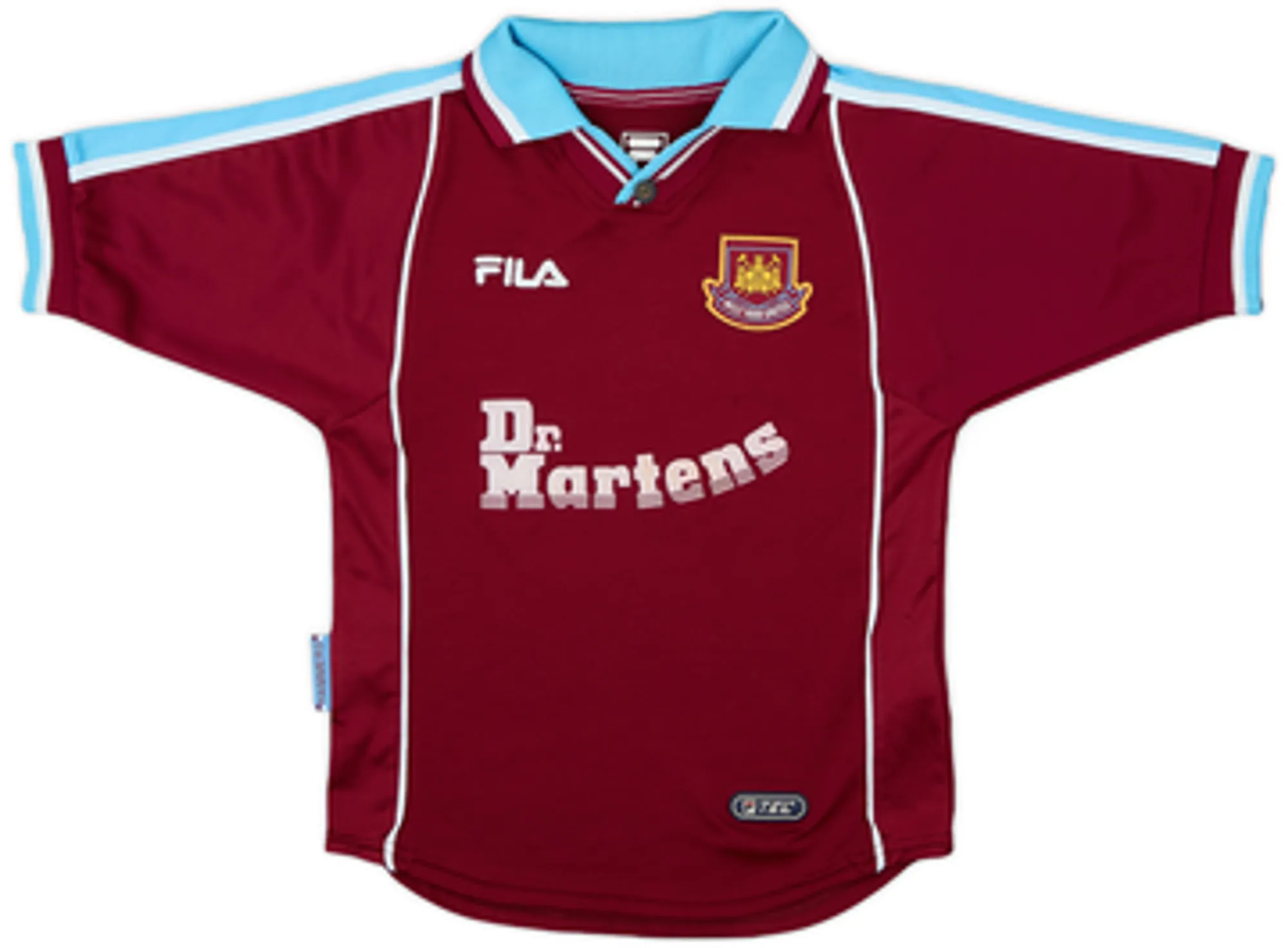 Fila West Ham United Boys SS Home Shirt 1999/01