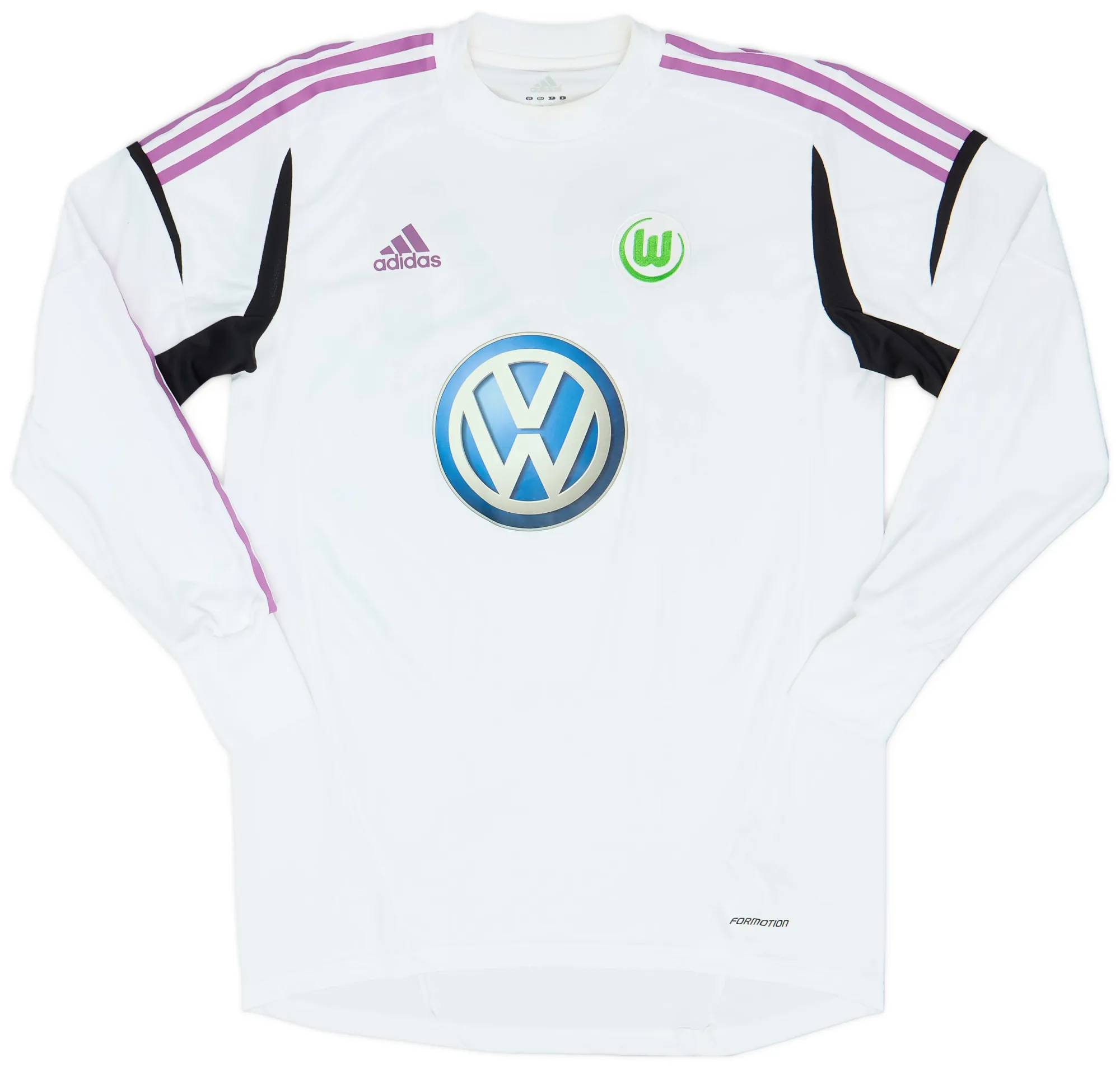 adidas Wolfsburg Mens LS Goalkeeper Player Issue Home Shirt 2012/13