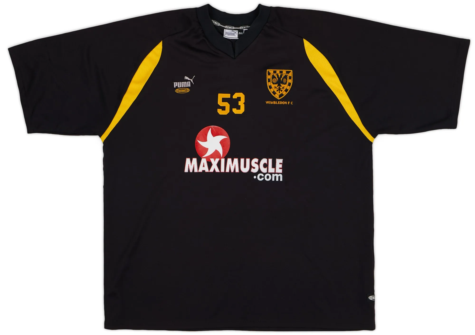 Puma AFC Wimbledon Mens SS Player Issue Home Shirt 2001/02