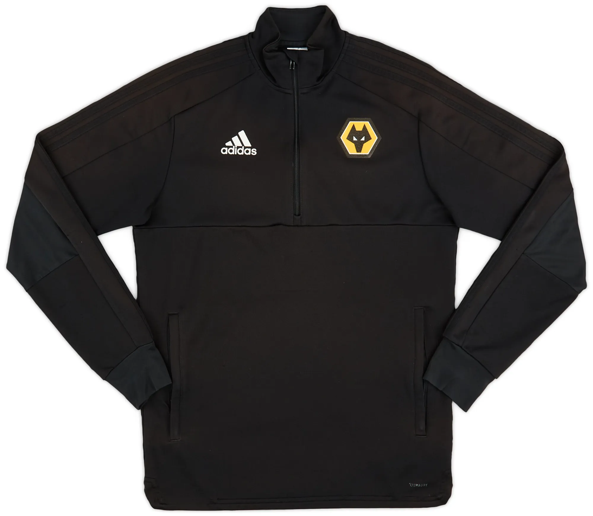 2018-19 Wolves adidas 1/4 Zip Sweat Top - 6/10 - (S)