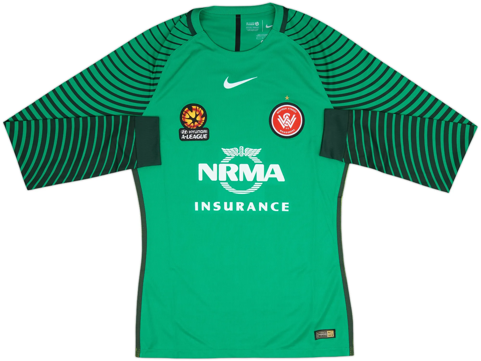 Nike Western Sydney Mens LS Goalkeeper Home Shirt 2016/17