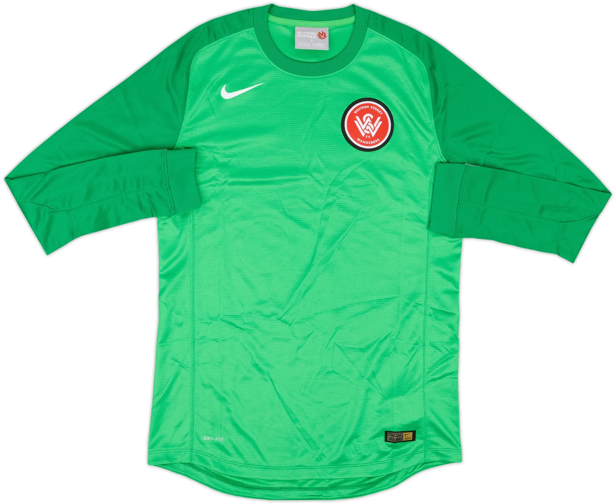 Nike Western Sydney Mens LS Goalkeeper Player Issue Home Shirt 2014/15