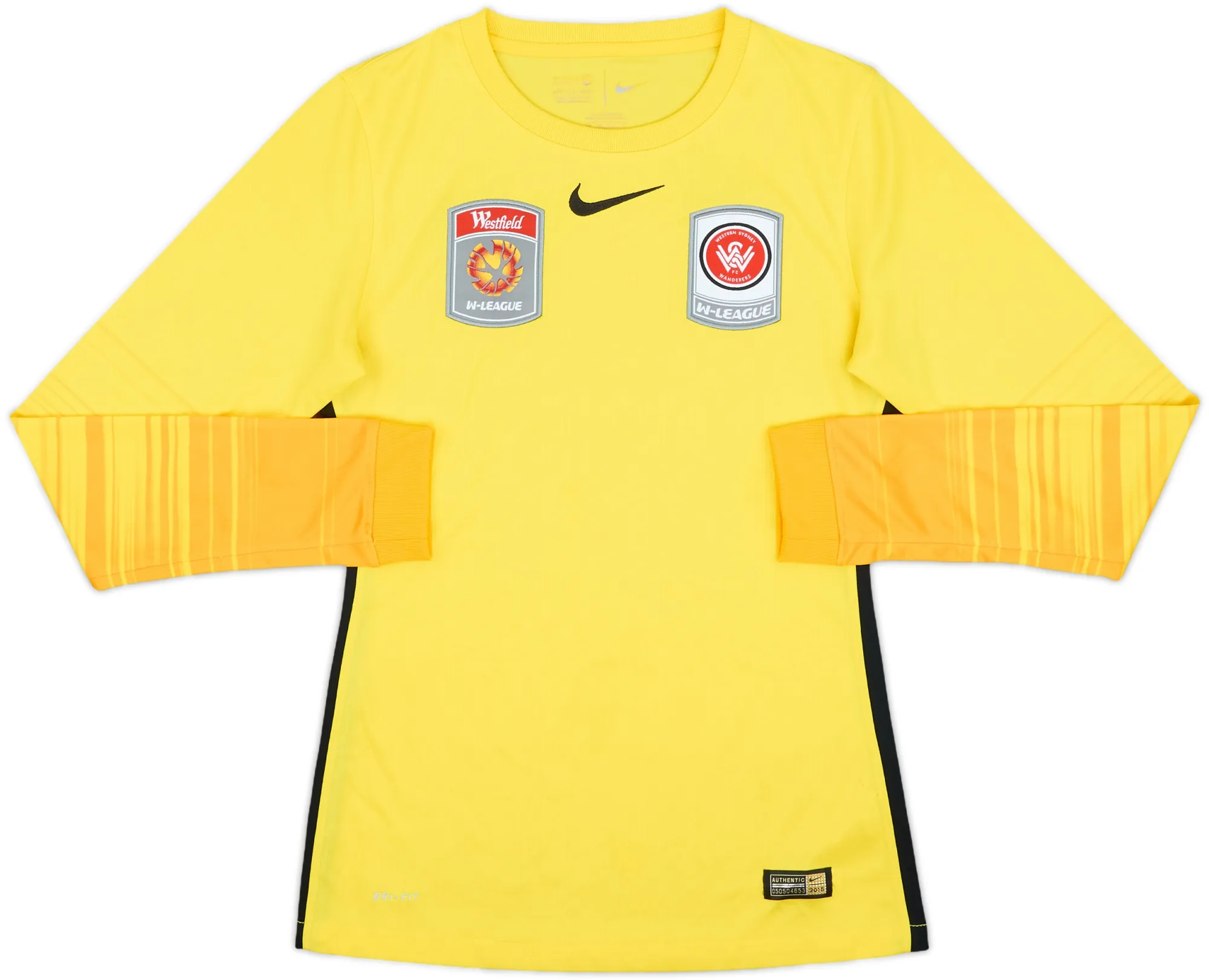 Nike Western Sydney Womens LS Goalkeeper Player Issue Home Shirt 2015/16