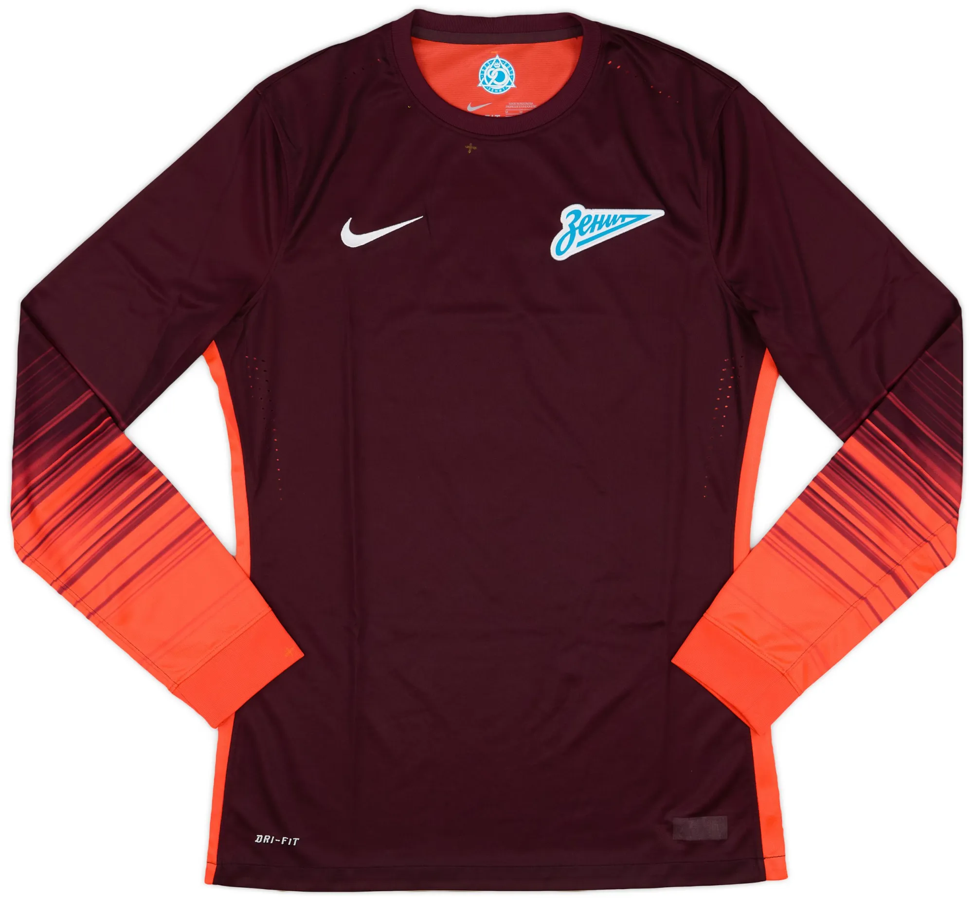 Nike Zenit Saint Petersburg Mens LS Goalkeeper Player Issue Third Shirt 2015/16