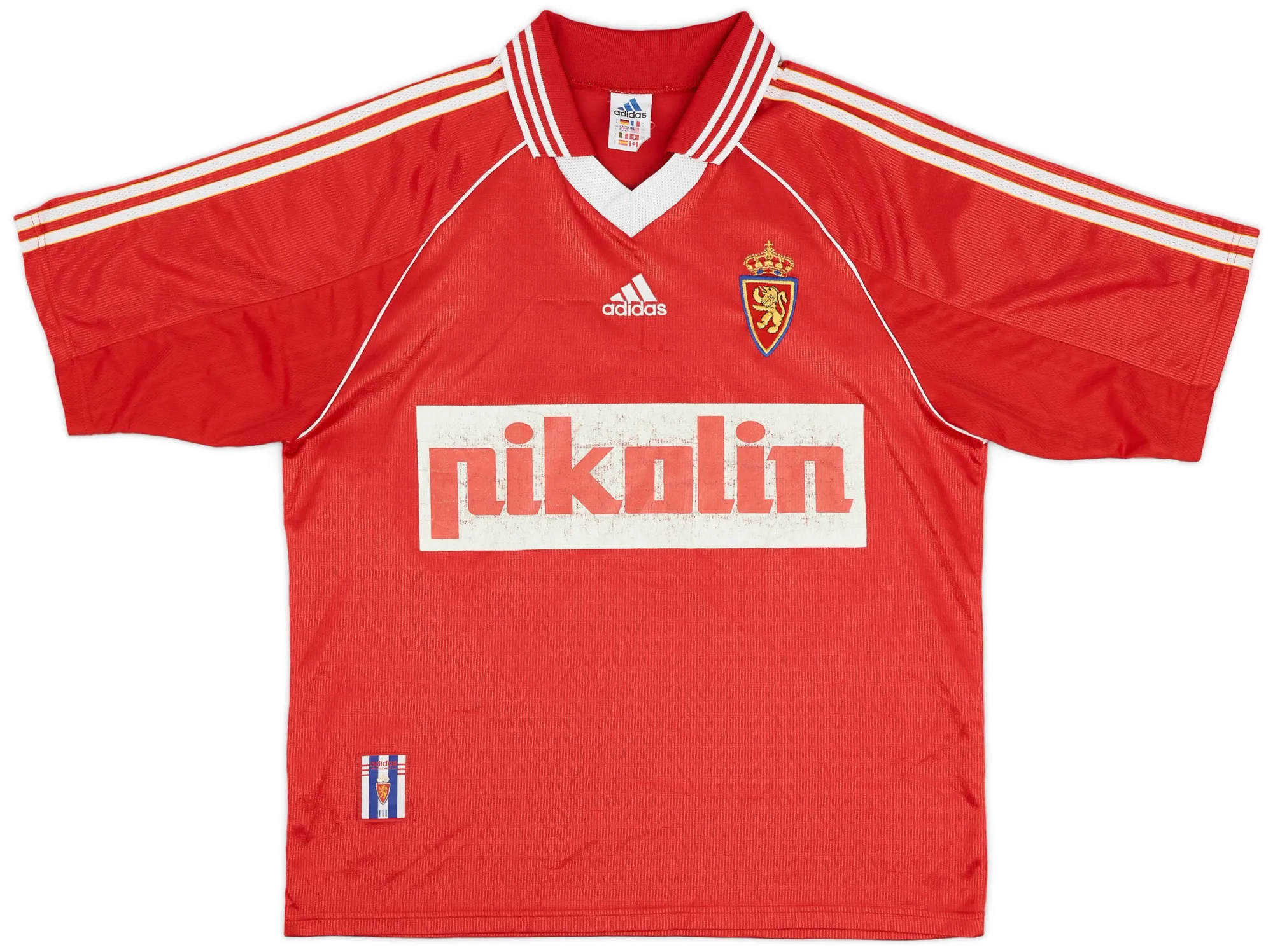 adidas Zaragoza Mens SS Third Shirt 1998/99