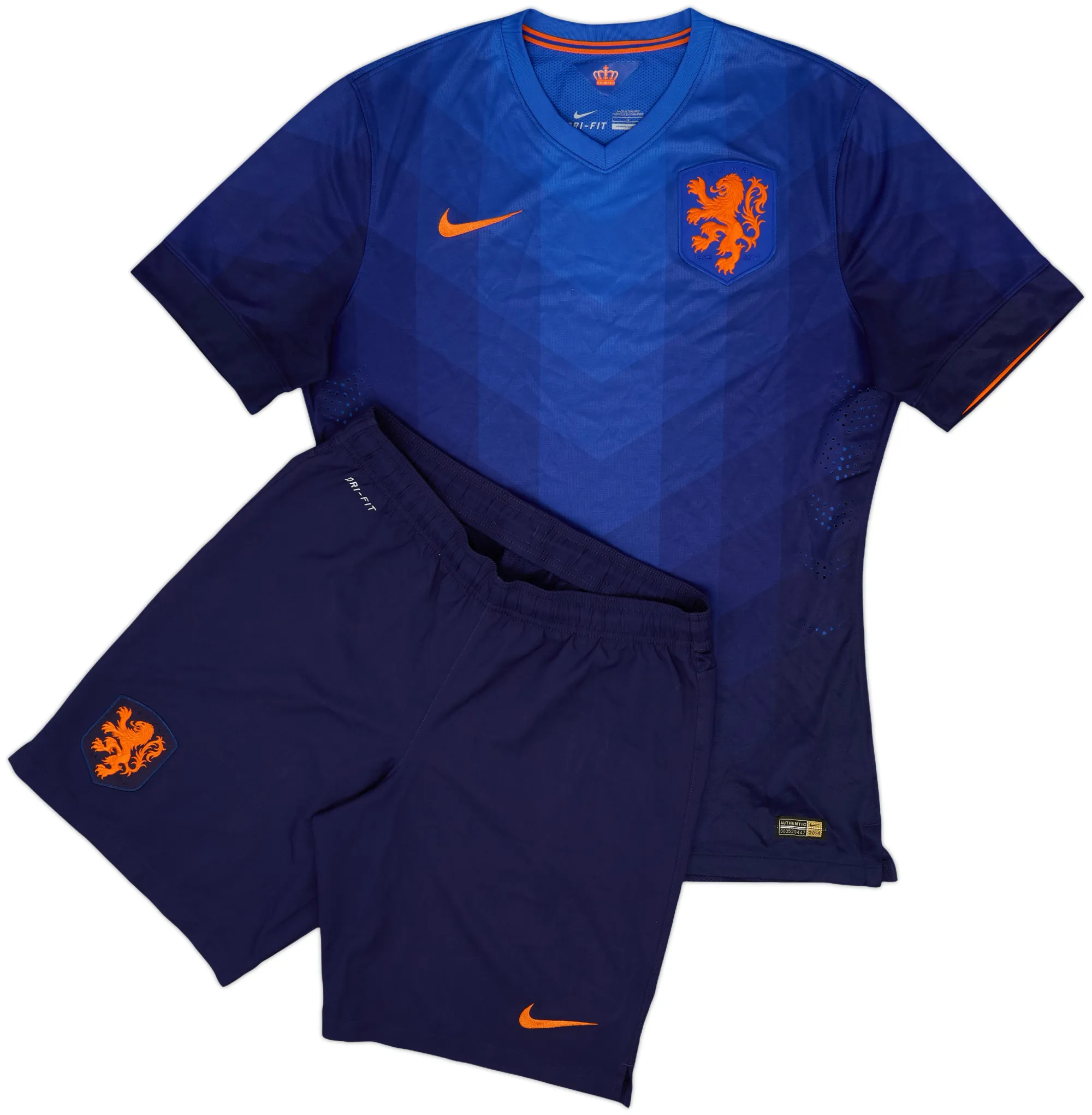Nike Netherlands Mens SS Away Mini Kit 2014