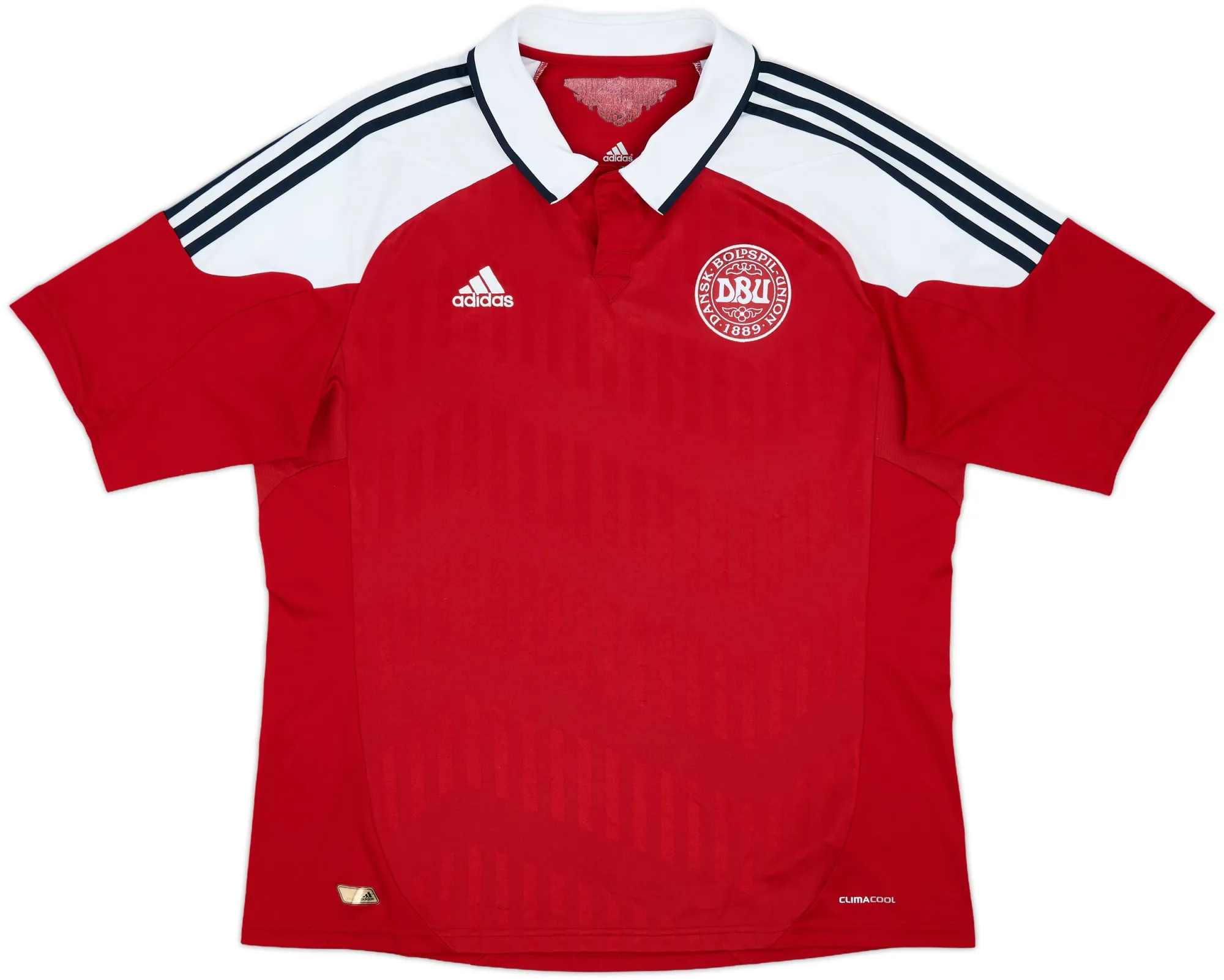 adidas Denmark Mens SS Home Shirt 2012