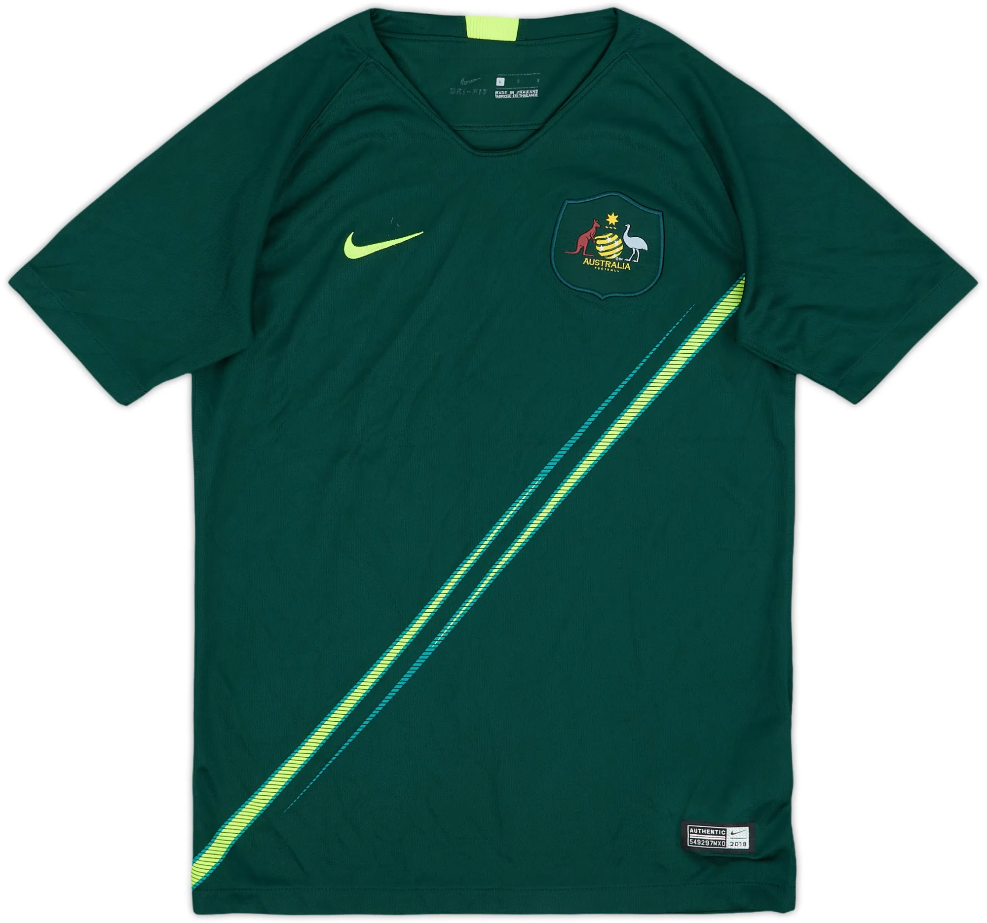 Nike Australia Boys SS Away Shirt 2018
