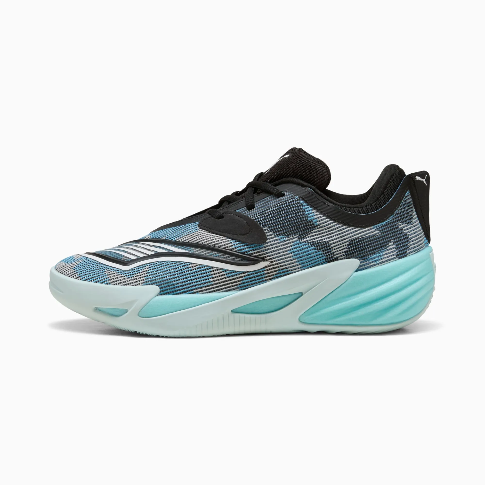 PUMA All-Pro Nitroâ¢ 2 Basketball Shoes Unisex, Light Blue/White