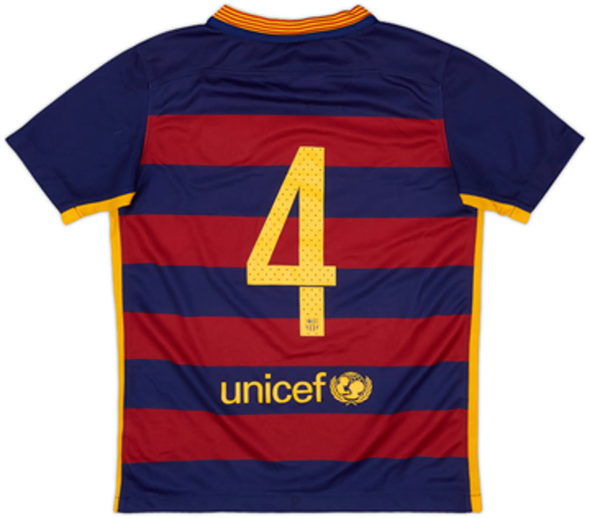 Nike Barcelona Boys SS Home Shirt 2015/16