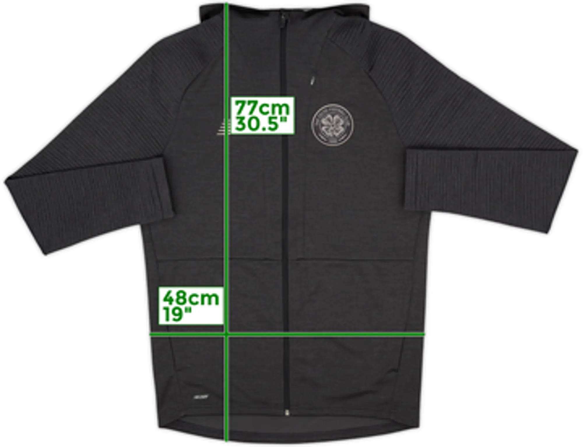 2019-20 Celtic New Balance Hooded Track Jacket - 8/10 - (XL)