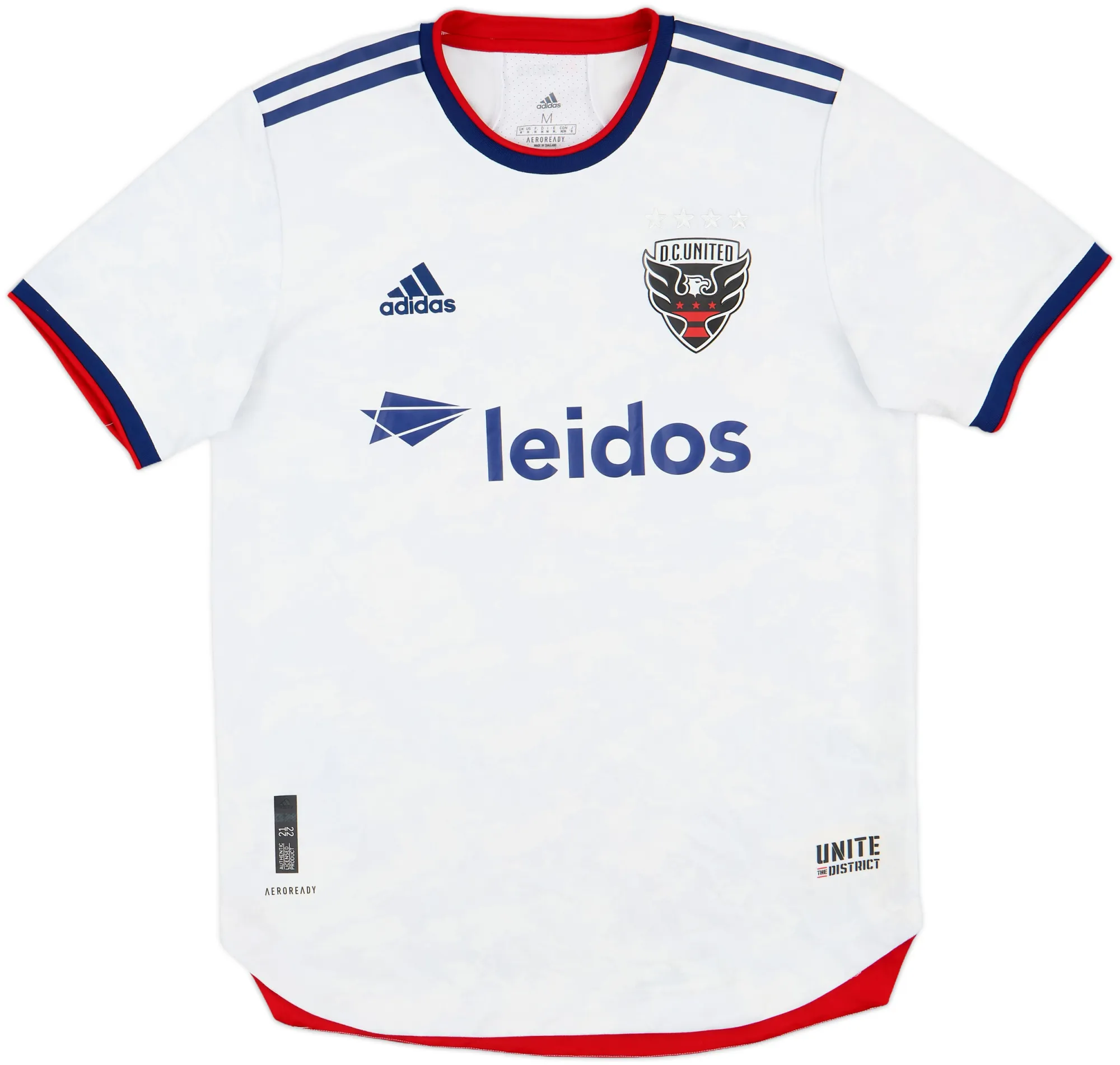 adidas DC United Mens SS Player Issue Away Shirt 2021