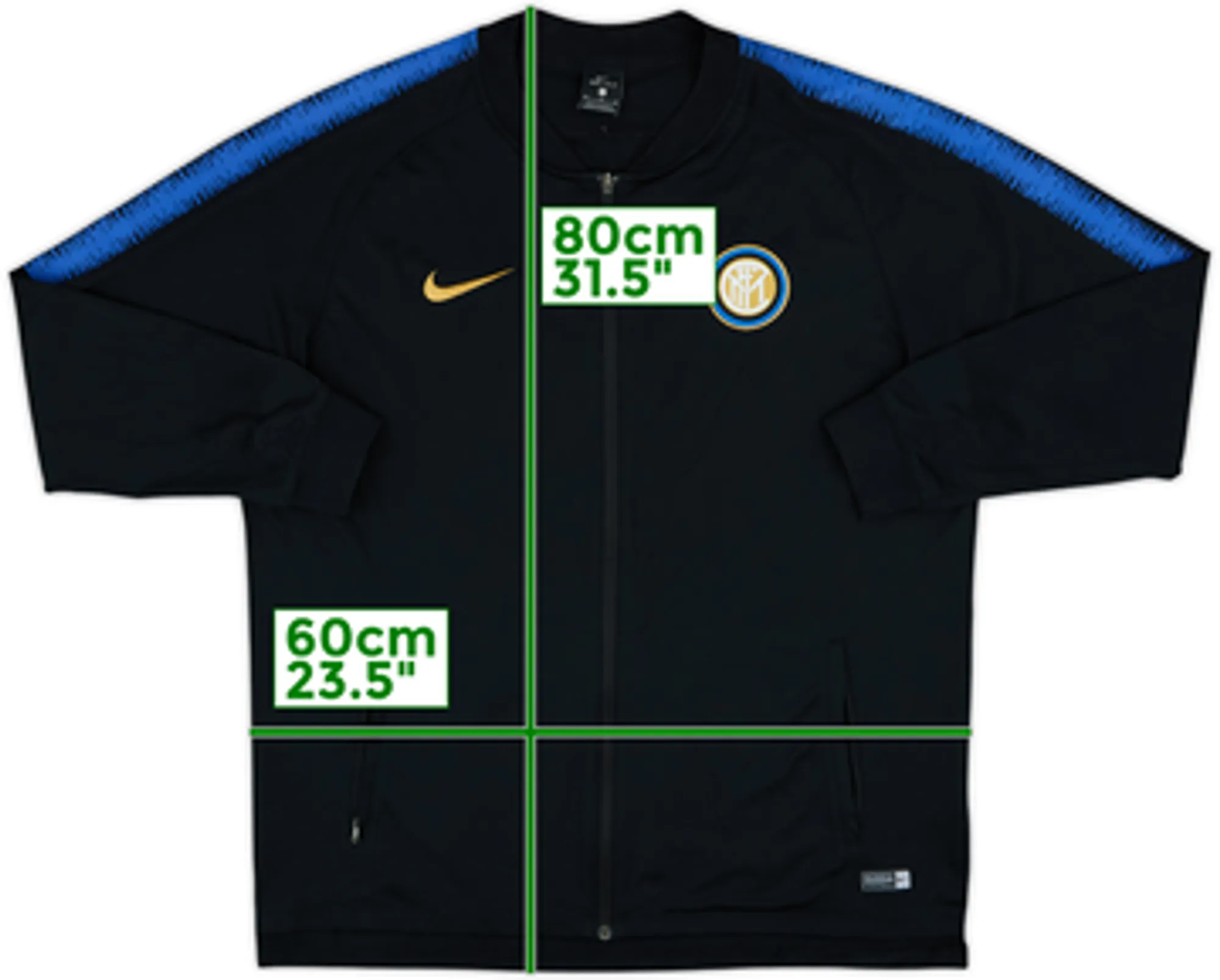 2018-19 Inter Milan Nike Track Jacket - 8/10 - (M)
