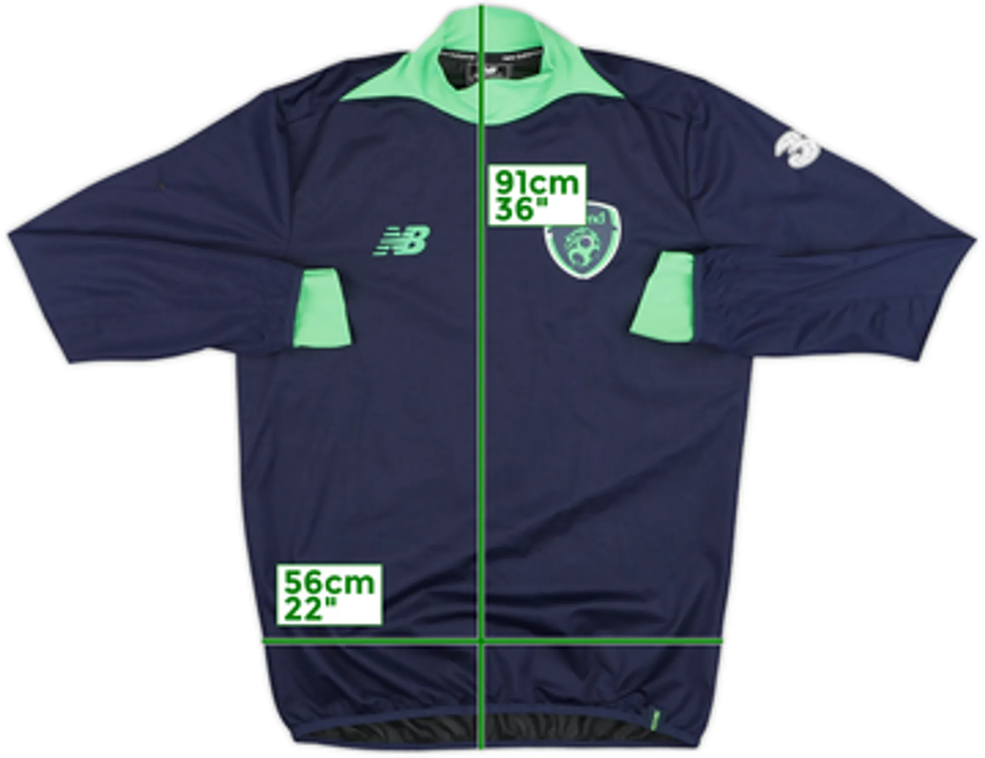 2017-18 Ireland New Balance Drill Top - 6/10 - (S)