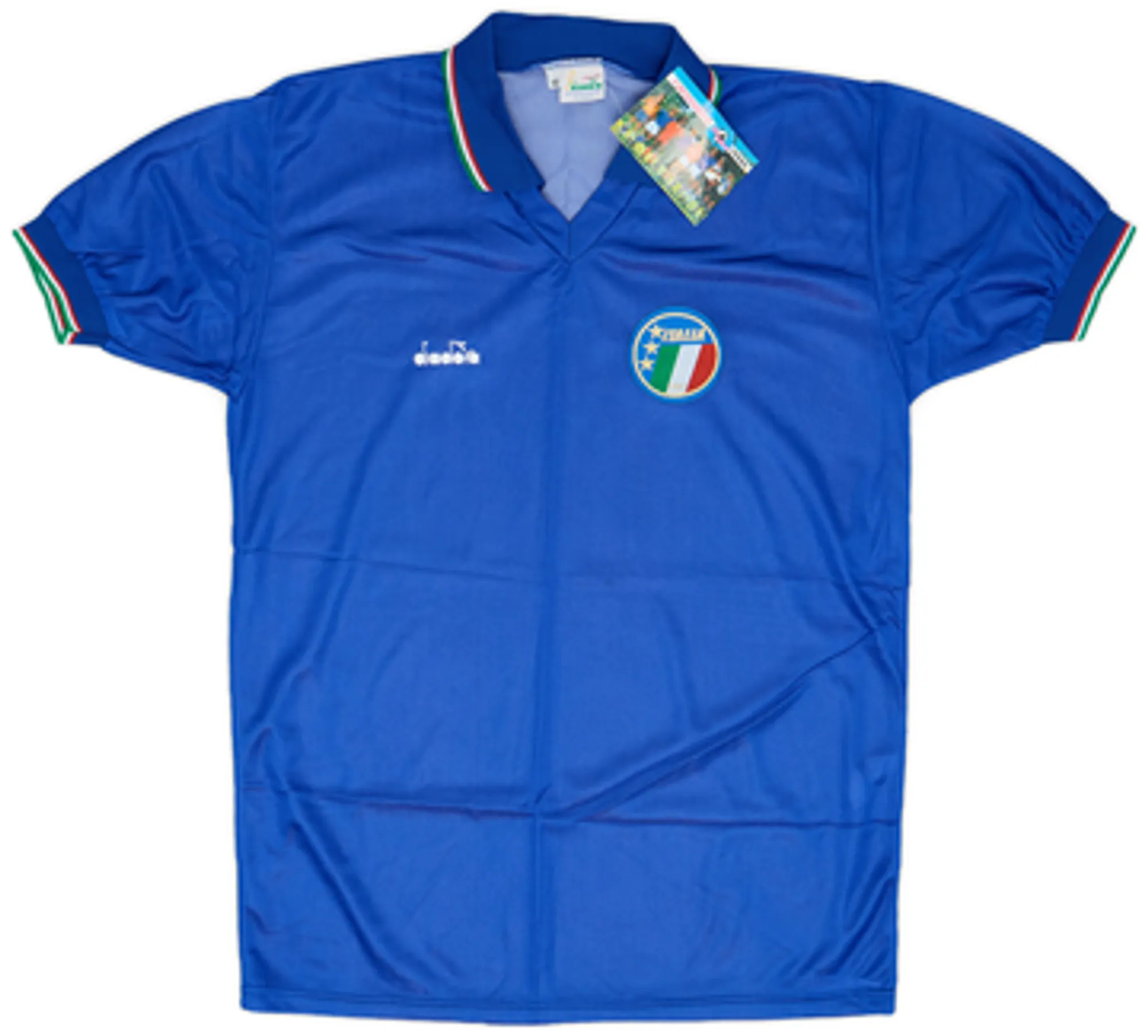 Diadora Italy Mens SS Home Shirt 1986