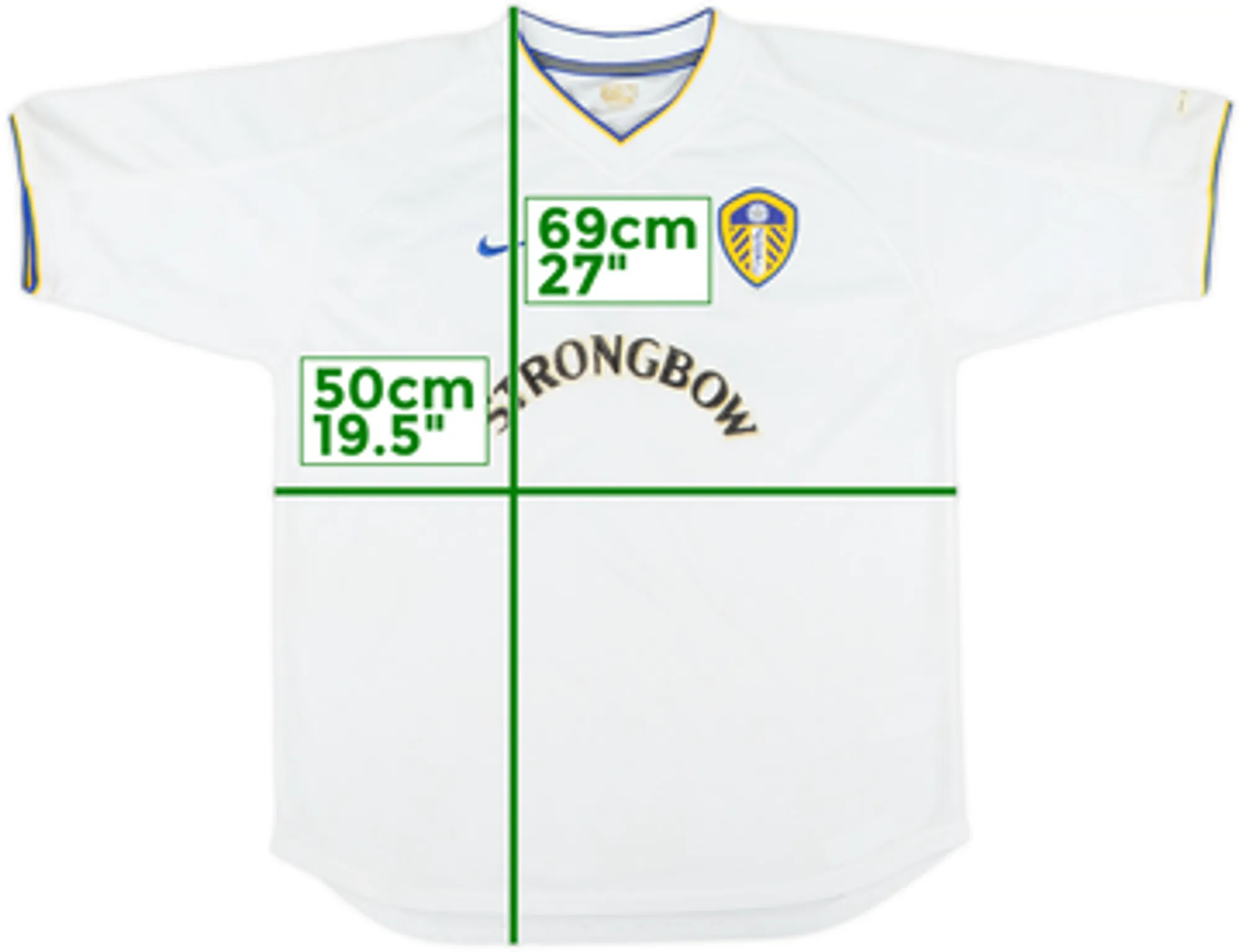 Nike Leeds United Boys SS Home Shirt 2000/02