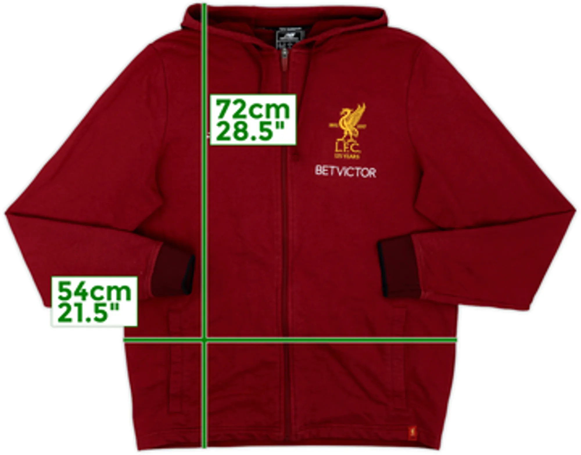 2017-18 Liverpool New Balance Hooded Track Jacket - 7/10 - (L)