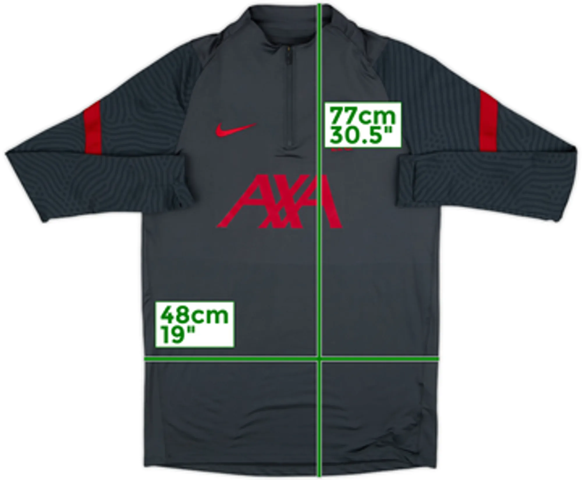 2020-21 Liverpool Nike 1/4 Zip Training Top - 8/10 - (L)