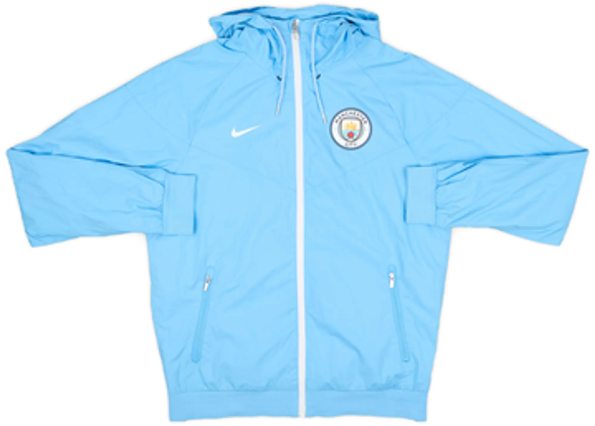 2016-17 Manchester City Nike Hooded Rain Jacket - 8/10 - (M)