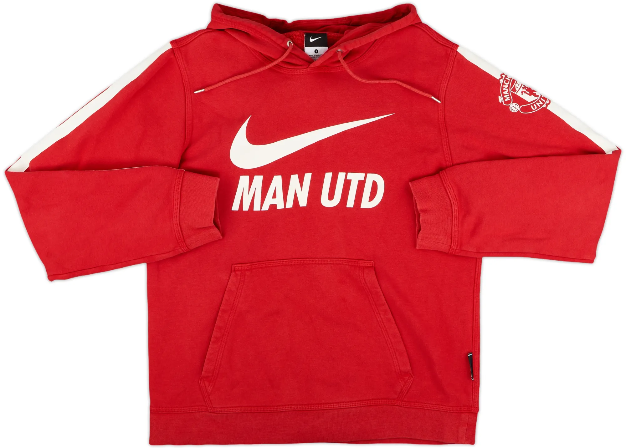 2011-12 Manchester United Nike Hooded Sweat Top - 8/10 - (S)