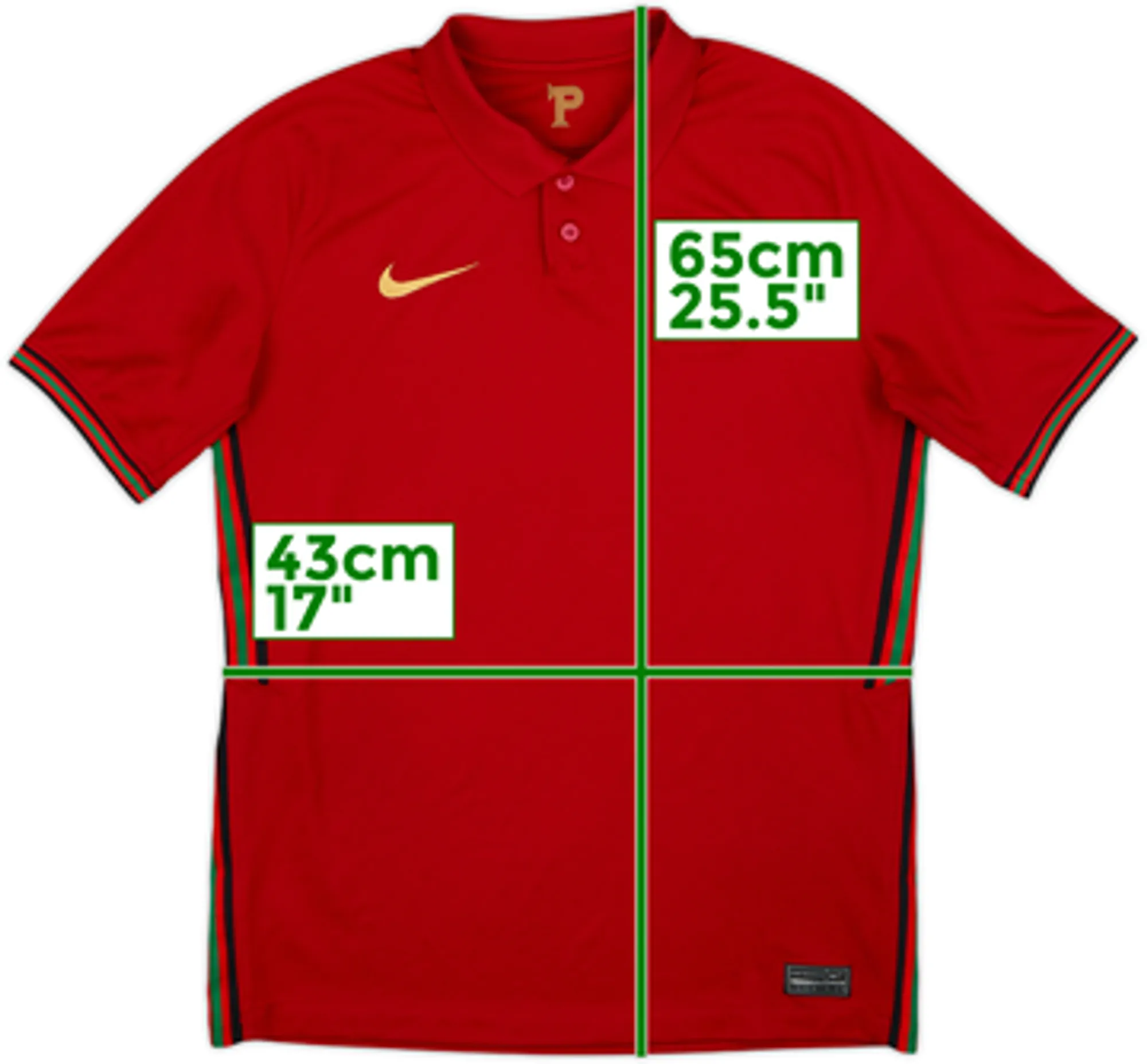 Nike Portugal Mens SS Home Shirt 2020
