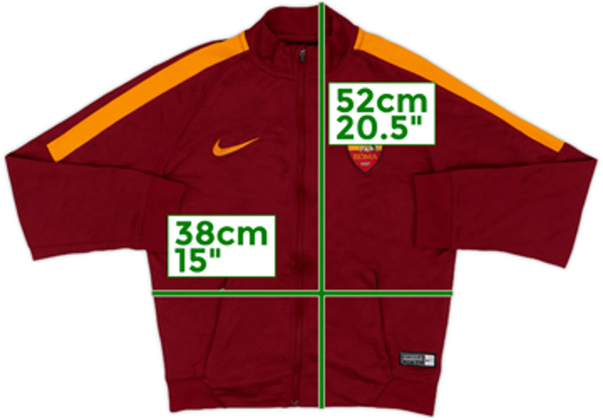 2017-18 Roma Nike Track Jacket - 8/10 - (M)